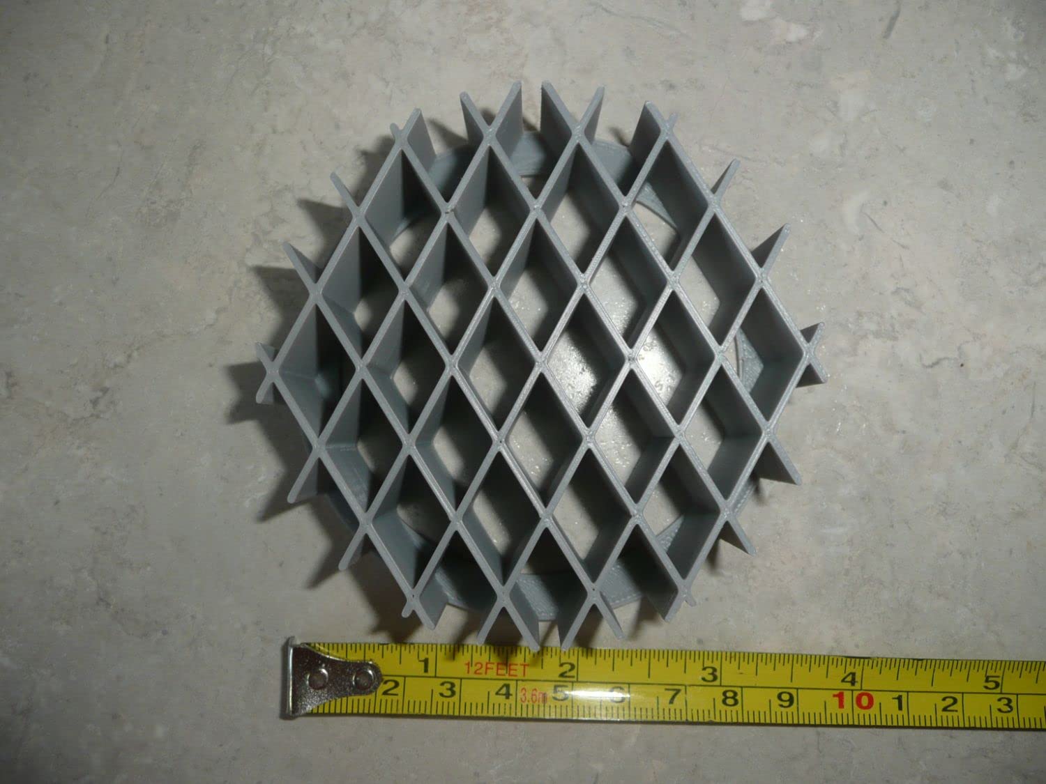 Diamond Lattice Design Pattern Concha Cutter Mexican Sweet Bread Stamp Made In Usa Pr4627 Gray