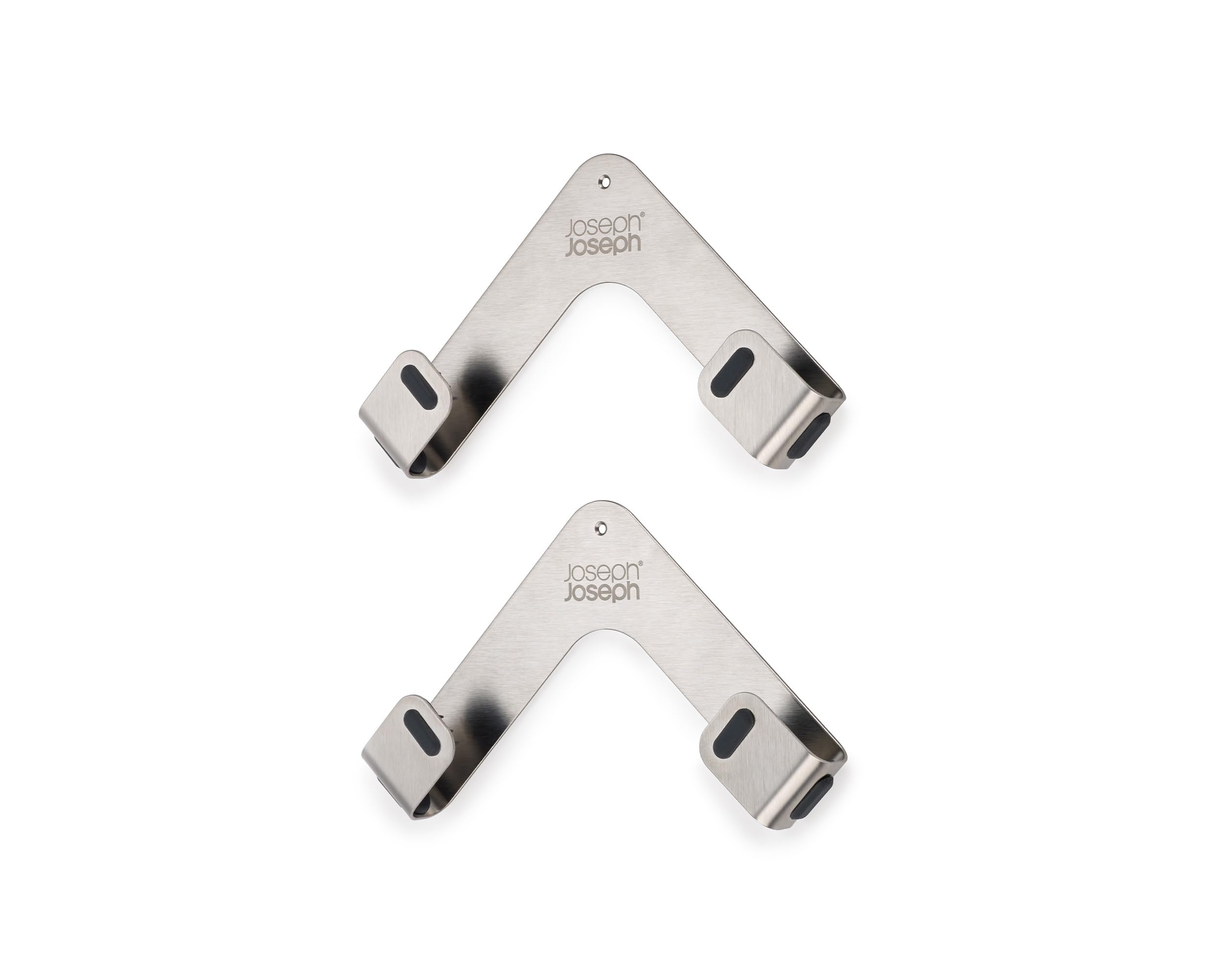 Joseph Joseph Space Set of 2 Pot and Pan Lid Holders Self Adhesive Wall Mount Storage Organizer, Suitable for Lids up to 11 in, 