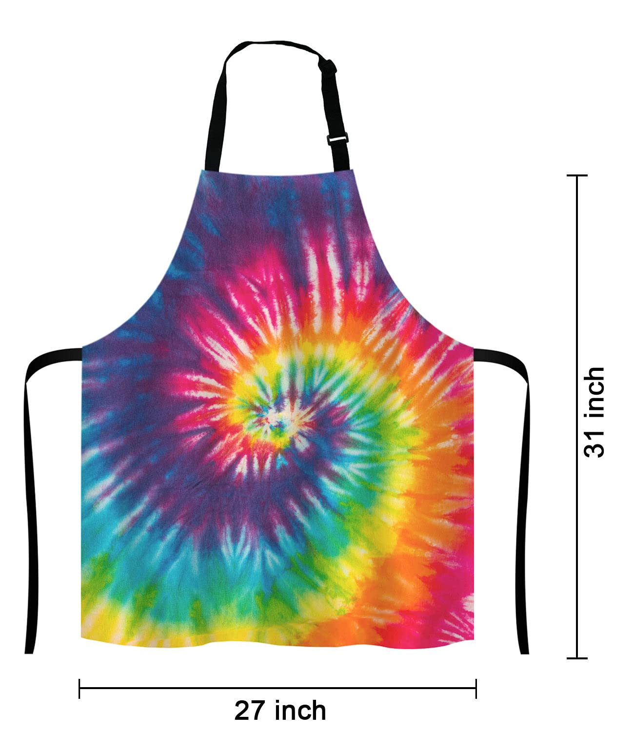 Lefolen Tie Dye Kitchen Cooking Bbq Chef Apron,Funny Apron For Men, Women - Dad Gifts, Gifts For Men - Birthday, Mothers Day Gif
