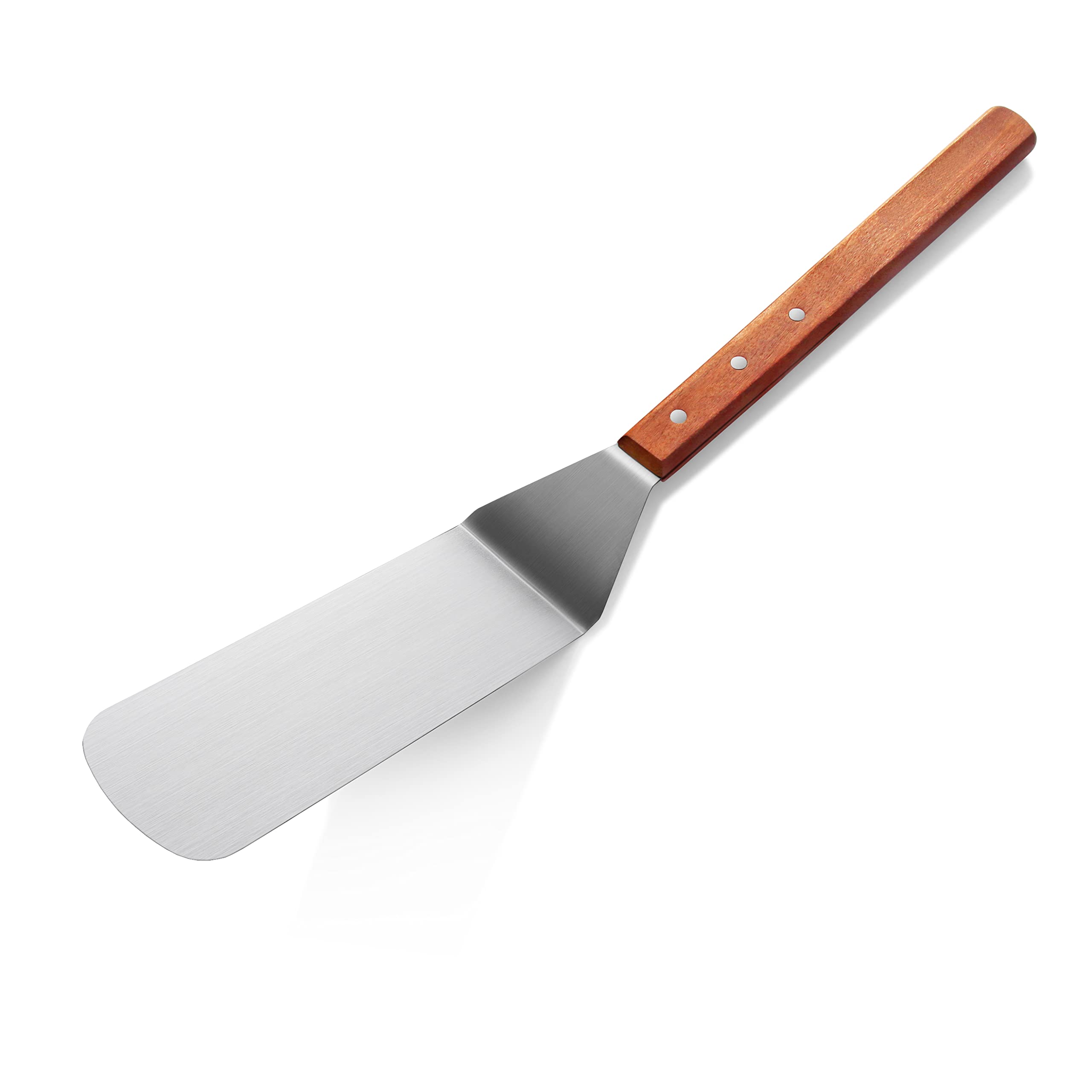 New Star Foodservice 38200 Wood Handle Flexible Grill Turner/Spatula, 21-Inch