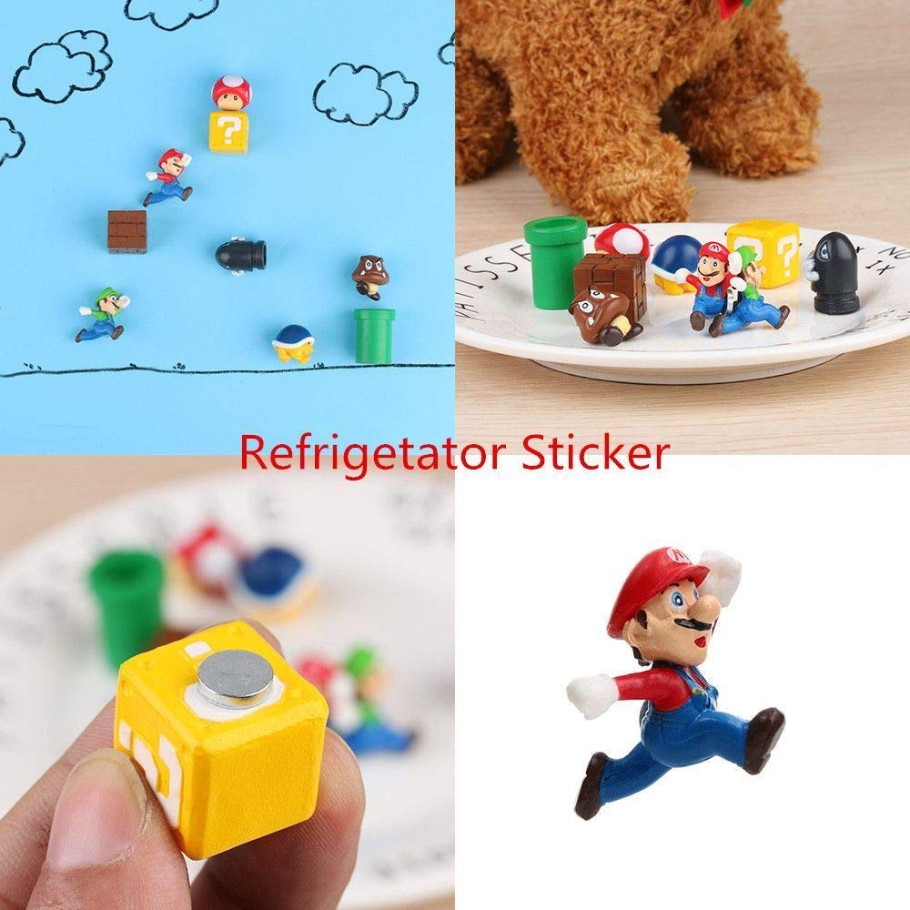 39 Pcs 3D Super Mario Fridge Magnets Christmas Magnets Whiteboard Magnets 39 Full Combo Resin Cute & Fun Refrigerator Magnets Pe