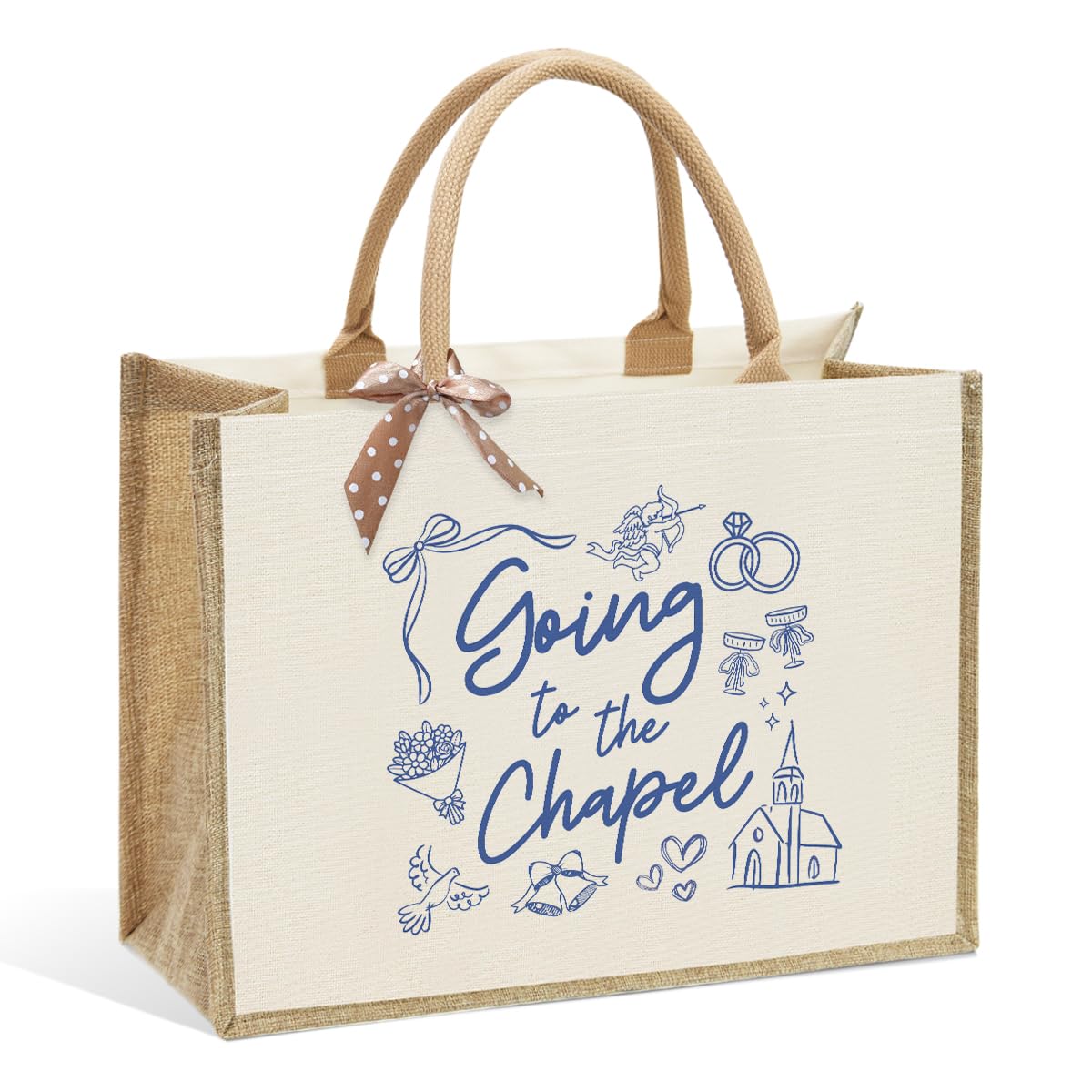 Bride Bag, Bride Gifts, Bridal Shower Gifts, Going To The Chapel Future Mrs, Bride s Engagement Canvas Tote Bag, Wedding Bachelo