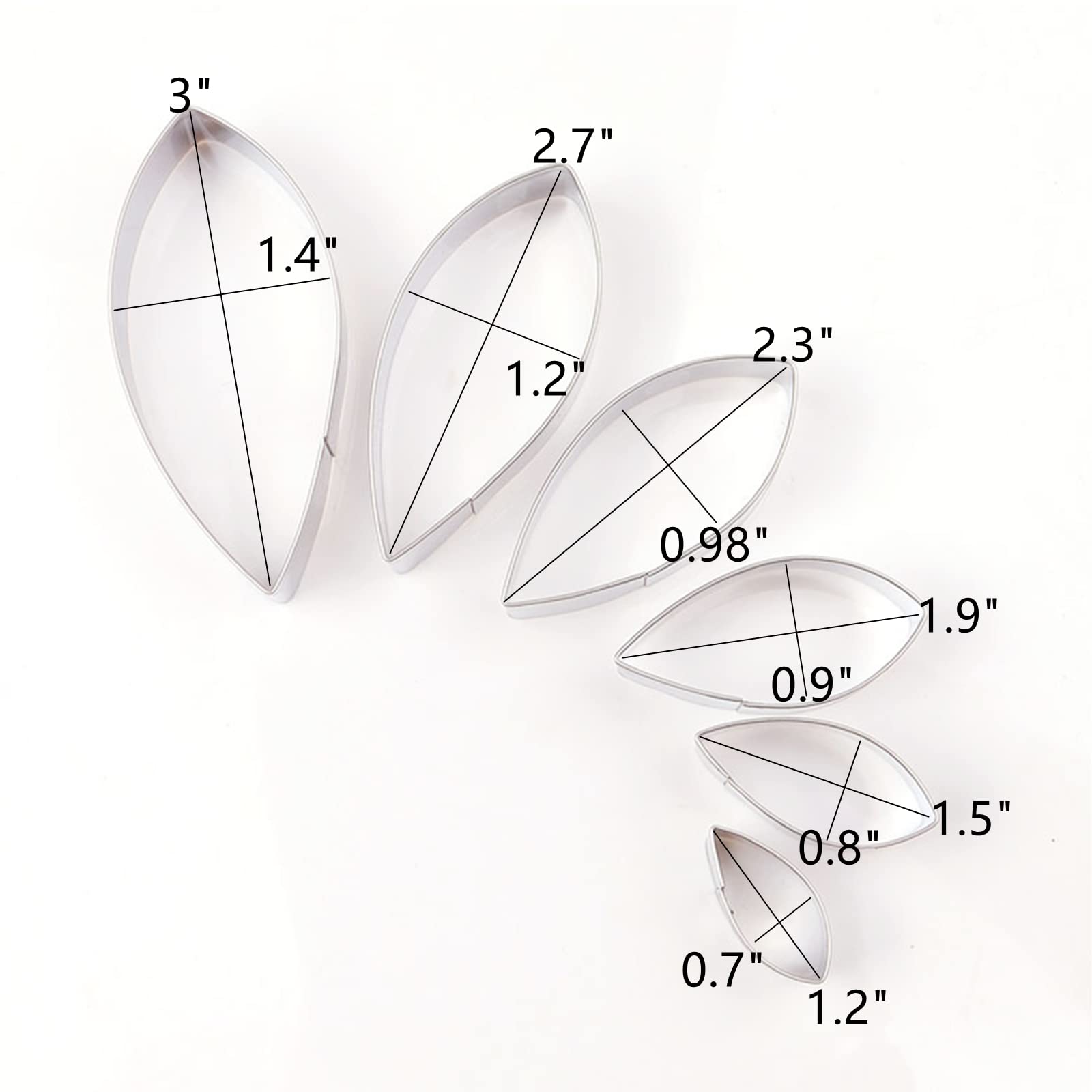 8Pcs Gum Paste Flower Molds And 6Pcs Flower Cutter For Fondant Dahlia Flower Petal Sugarpaste Cake Decorating