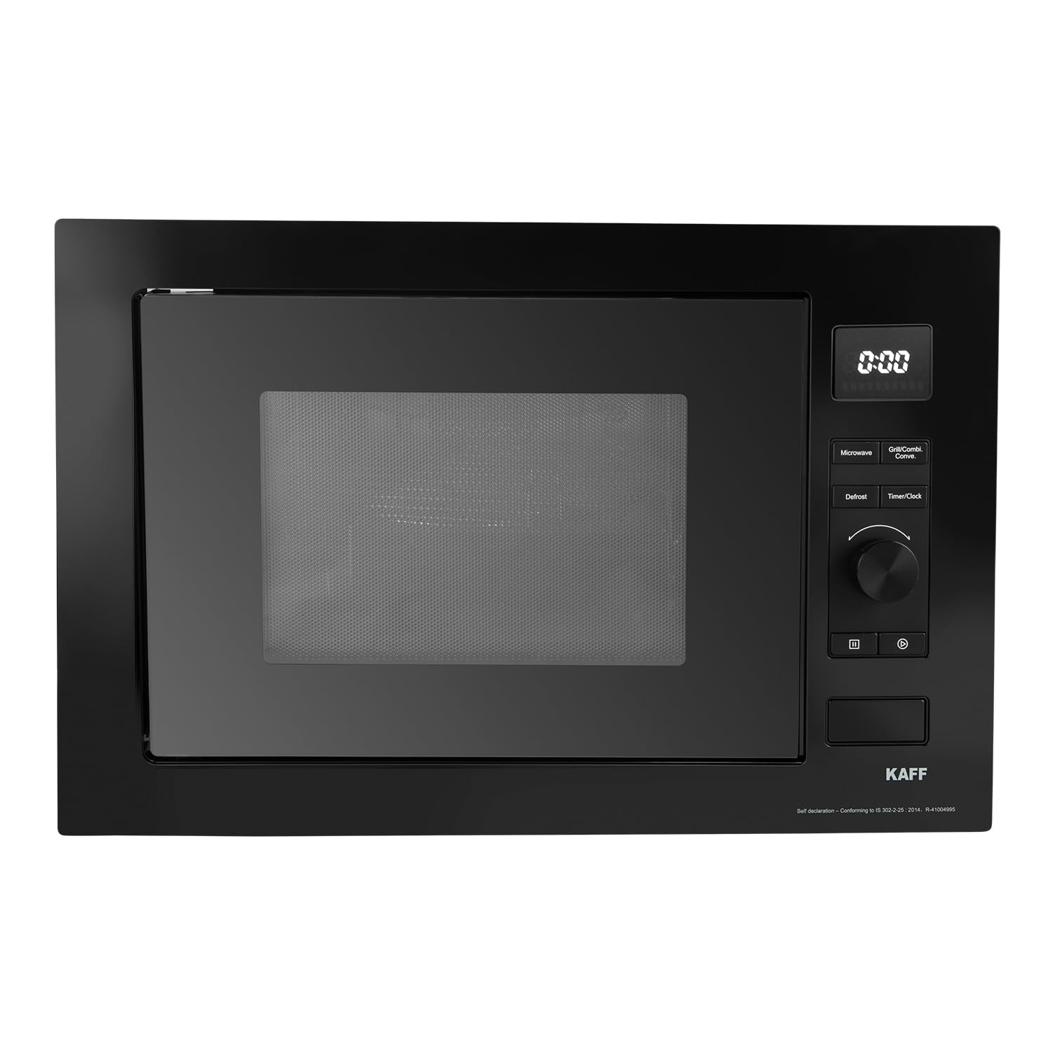 Kaff | Built-In Microwave Oven 34 Litre | Matte Black Finish & Child Lock | Convection, Grill, Microwave, Defrost & Combination 