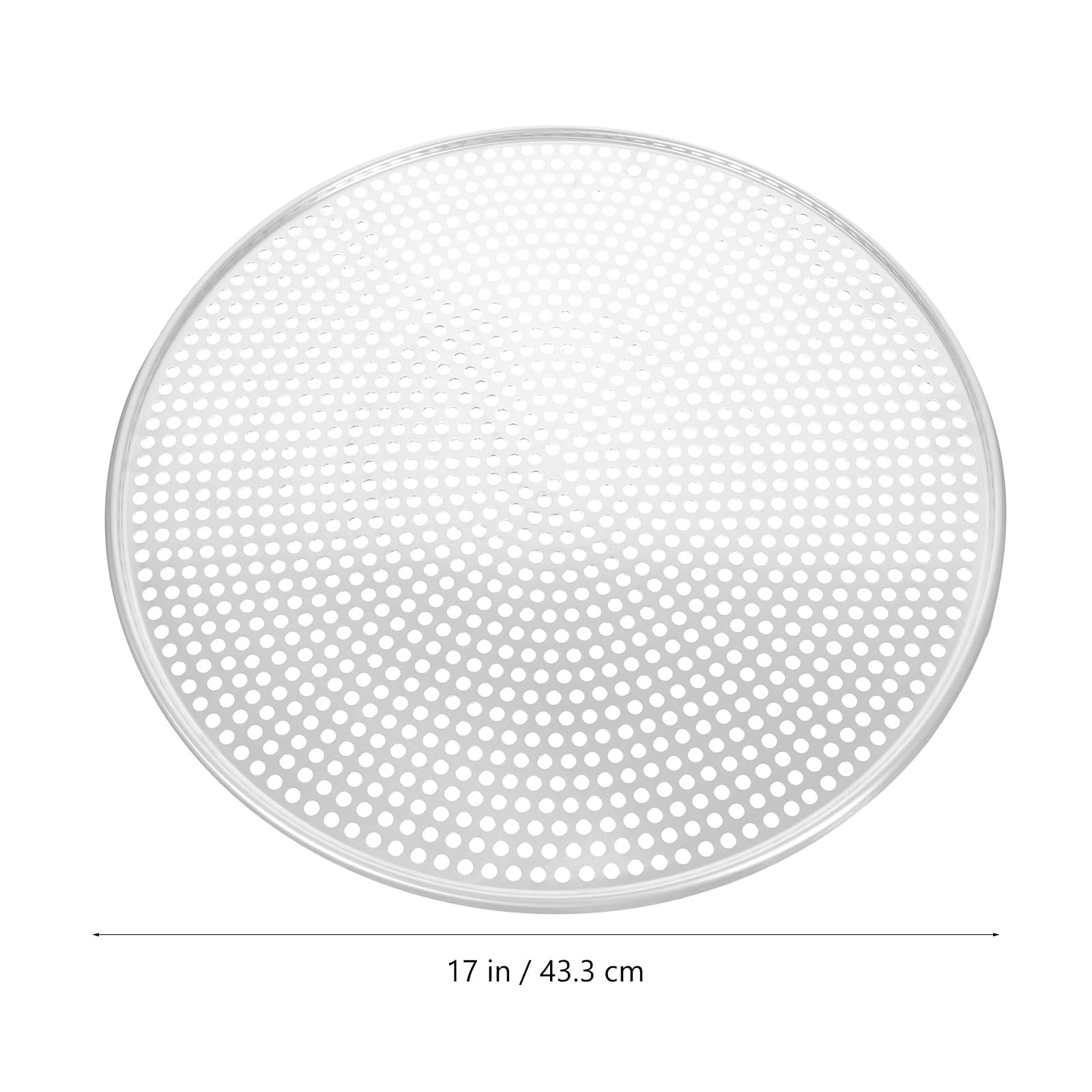 Happyyami Stainless Steel Pizza Pan With Holes 16Inch Round Mesh Pizza Baking Screen Pizza Tray Pizza Crisper Tray Bakeware For