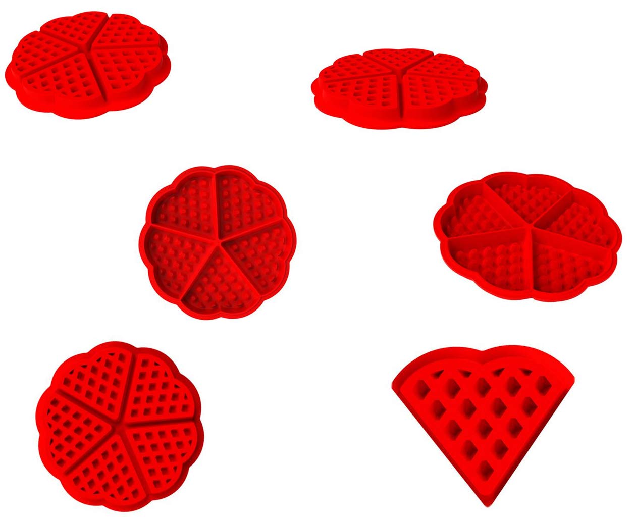 Waffle Mold Silicone Waffle Silicone Mold Muffin Pans Molds Cake Chocolate Pan Baking Tray Mold For Waffle Cake Chocolate Craft