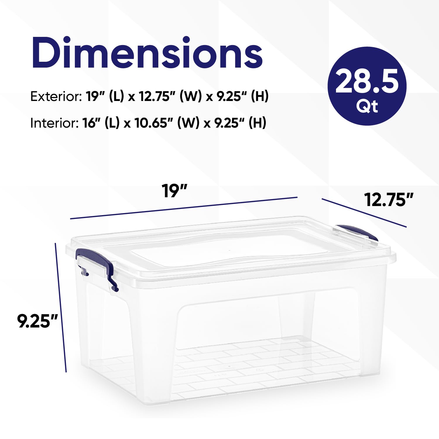 Superio Storage Box, 285 Qt