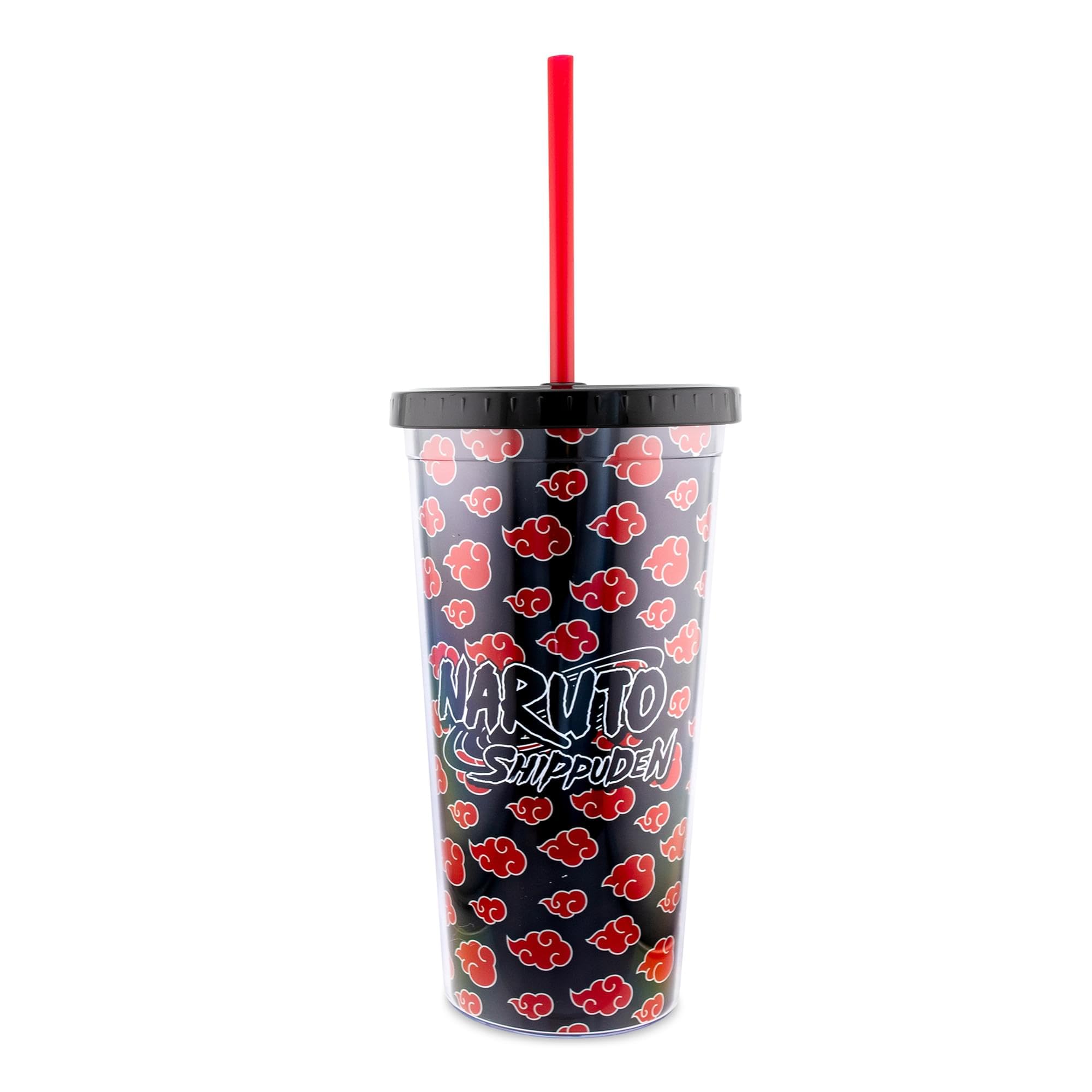 Naruto Shippuden Akatsuki 20-Ounce Carnival Cup With Lid And Straw