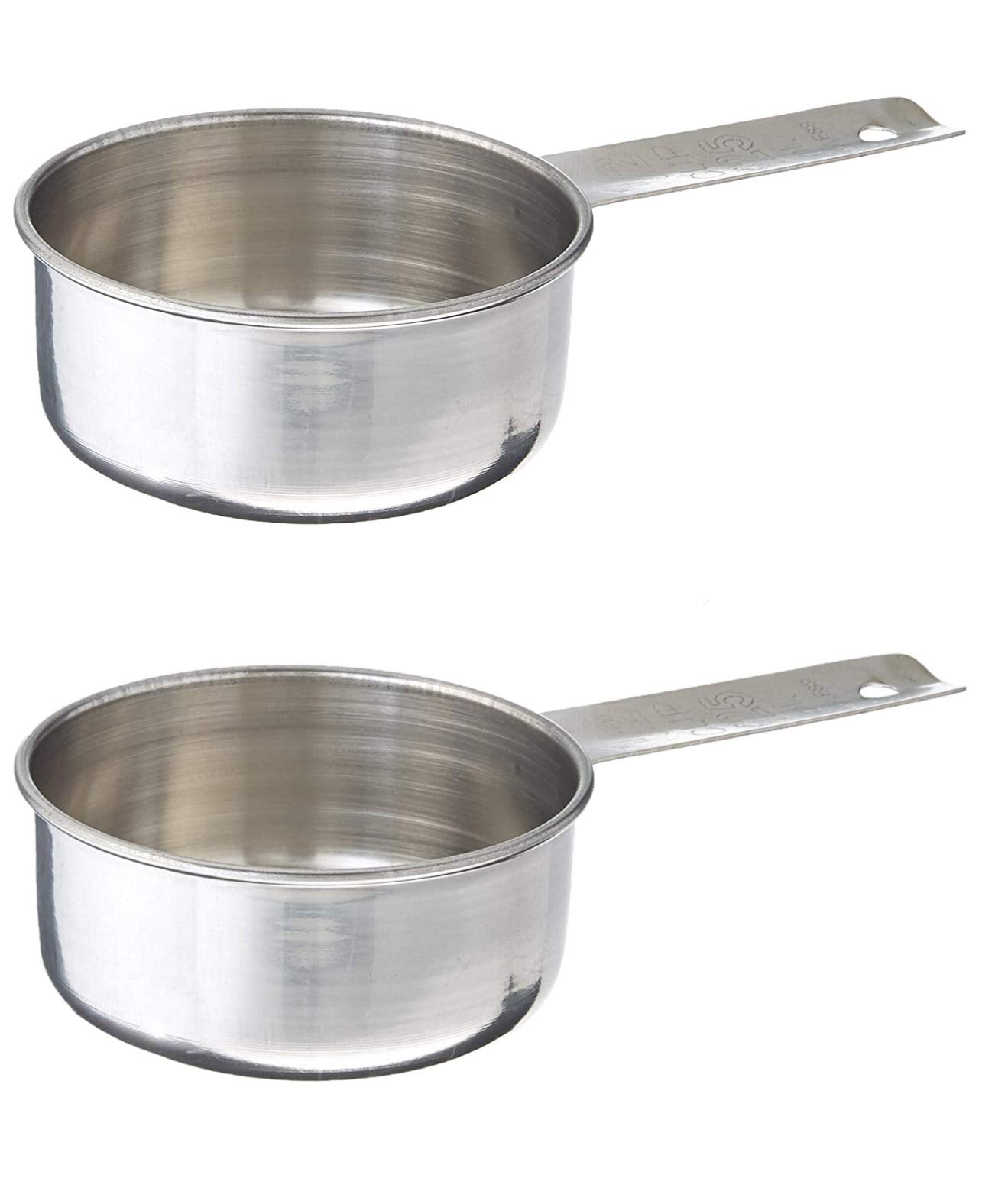 Tablecraft (724C) 1/2 Cup Stainless Steel Measuring Cup (2-Pack)