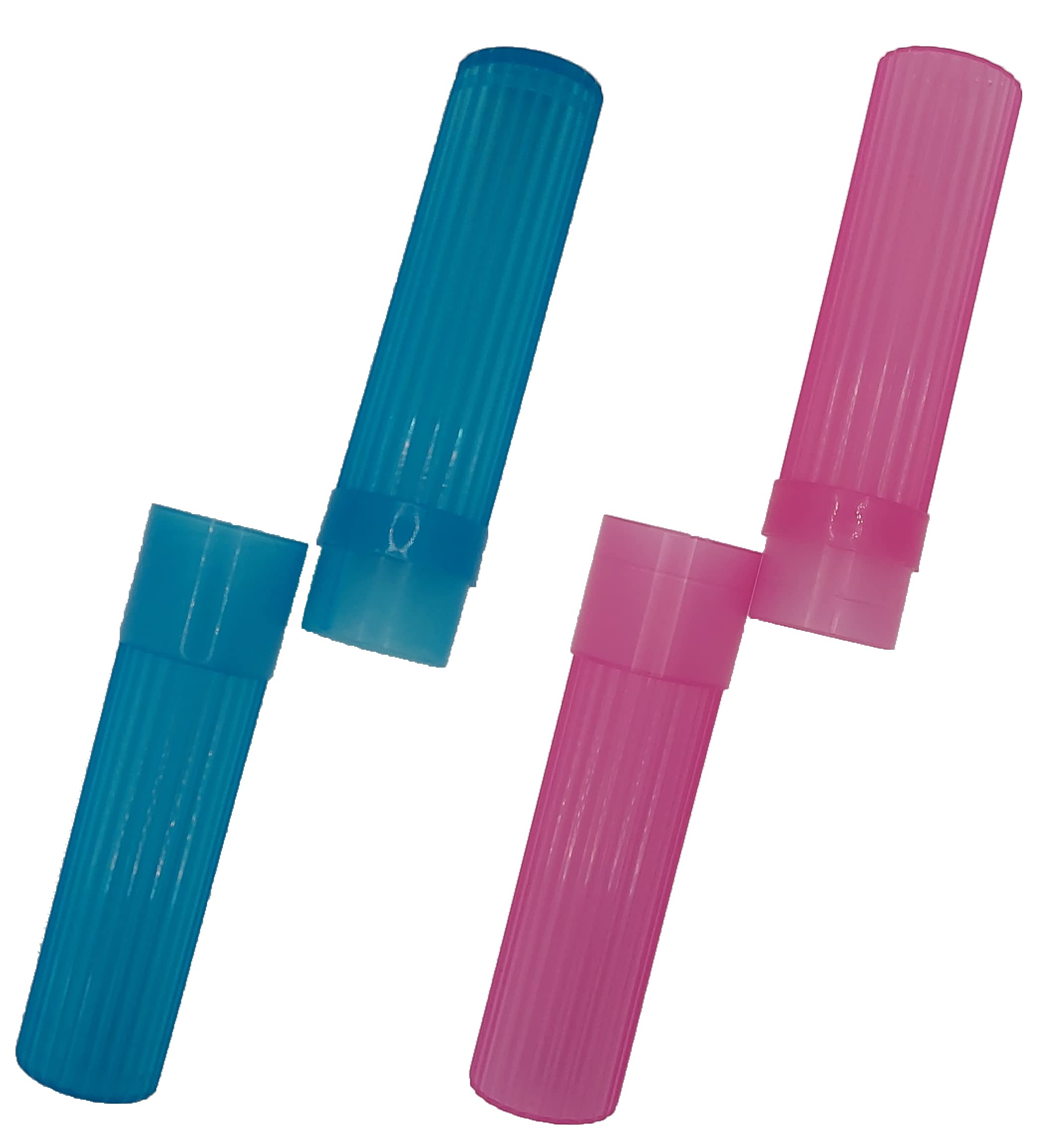 American Comb Toothbrush Holder (Blue & Pink) - Made In The Usa. W/Ventilation Holes.