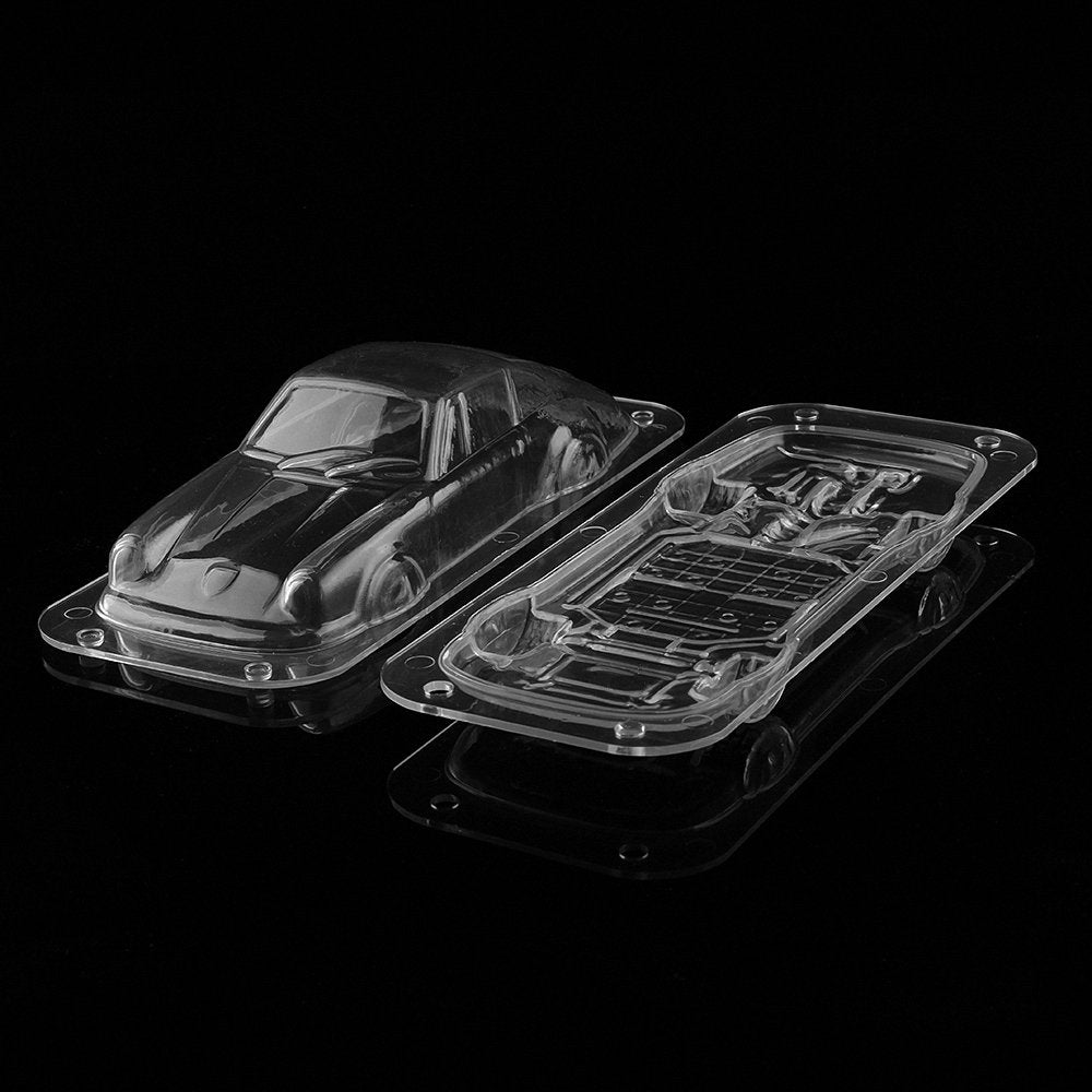 Large Size Vintage Sports Car Chocolate Mold - Moldfun 3D Plastic Retro Roadster Mould For Cake Topper Decorating, Fondant, Cand