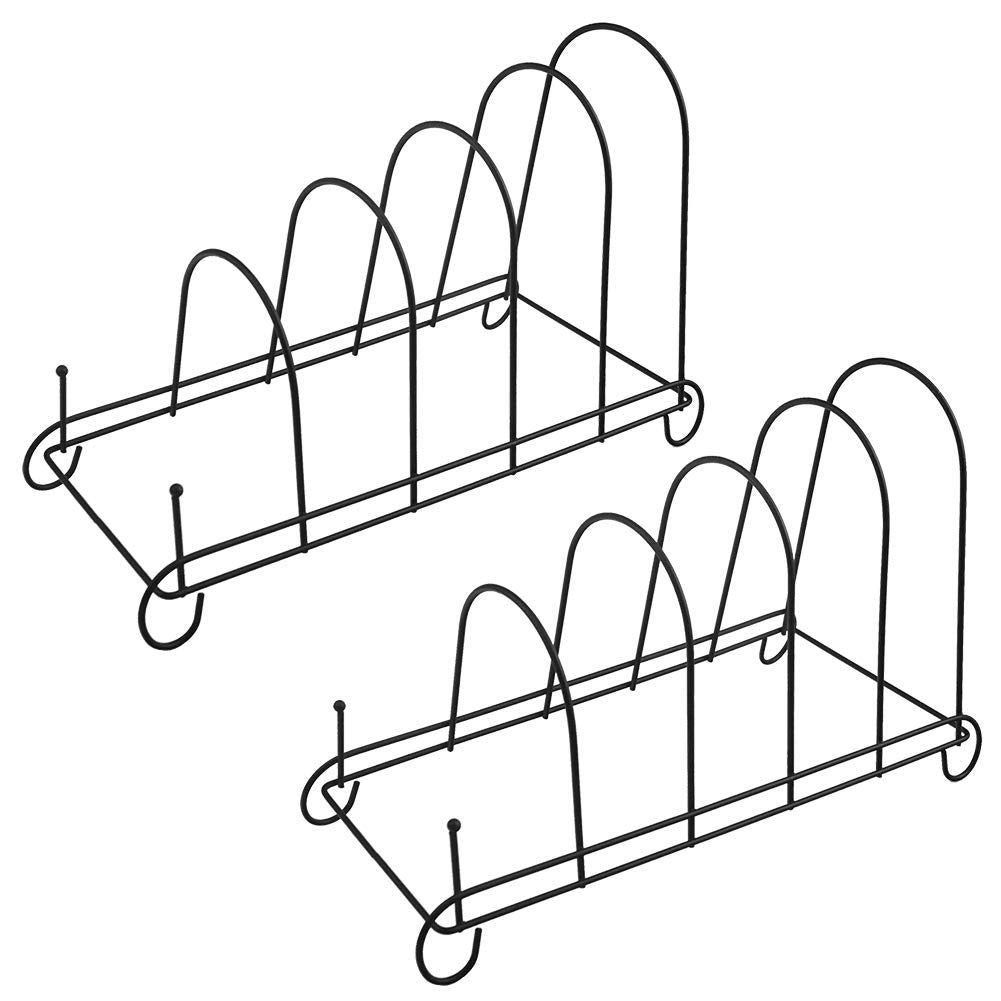 Artliving 5-Tier Metal Scrollwork Dish Rack Plate Rack Display Stand Holder Cabinet Organizer Set Of 2