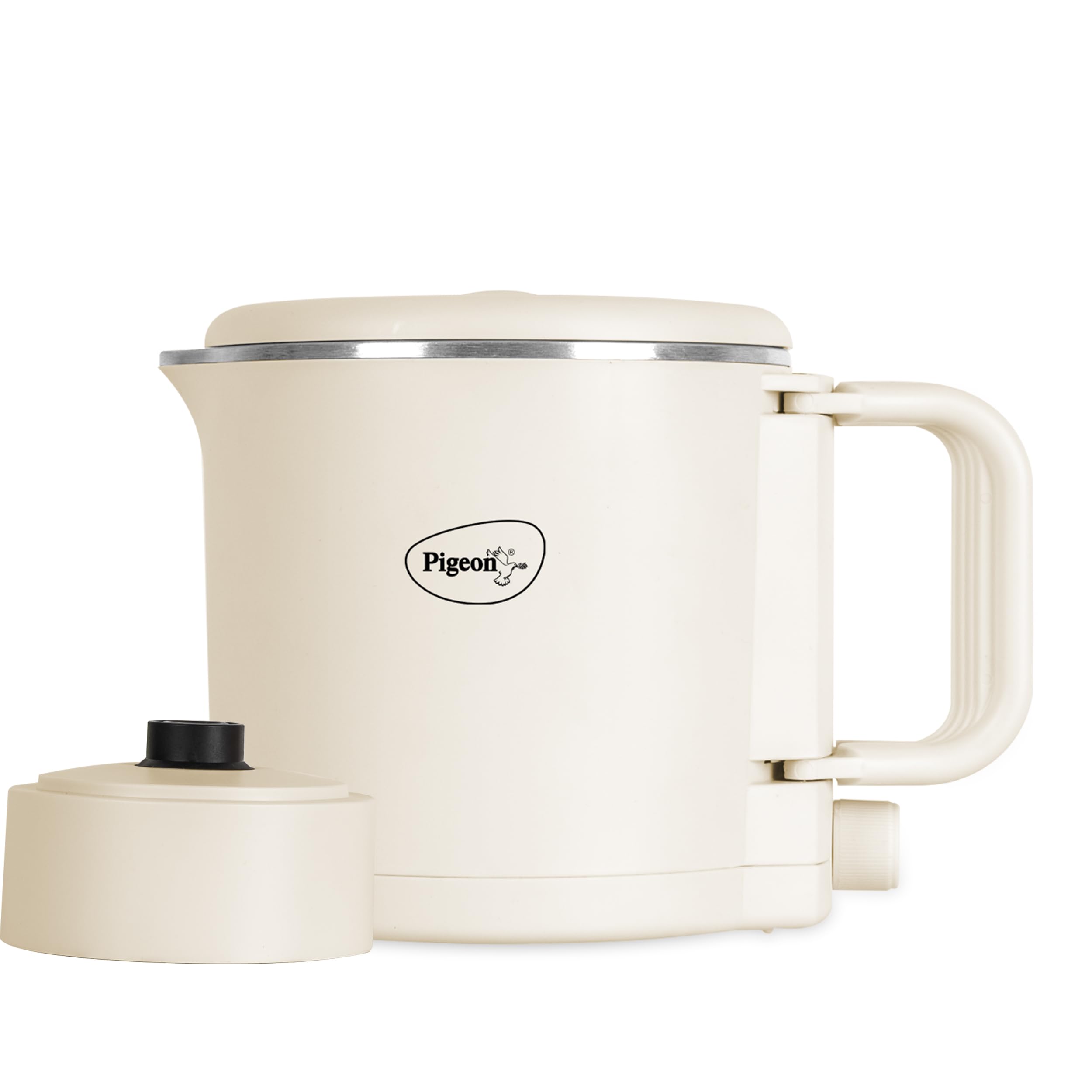 Pigeon Stainless Steel By Stovekraft Trip Multi-Cook Kettle,600 Watts,0.8 Litre, Used For Boiling Water, Making Tea And Coffee, 