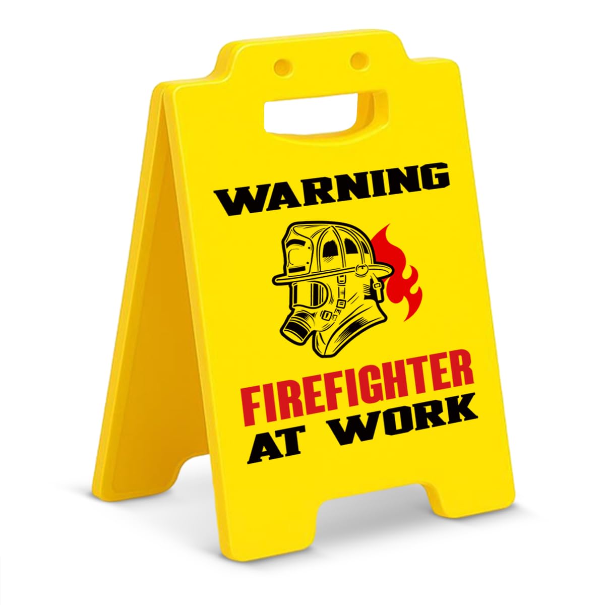 Funny Firefighter Gifts Office Decor Warning Firefighter at Work Desk Sign Graduation Birthday Gifts for Firefighters Firemen