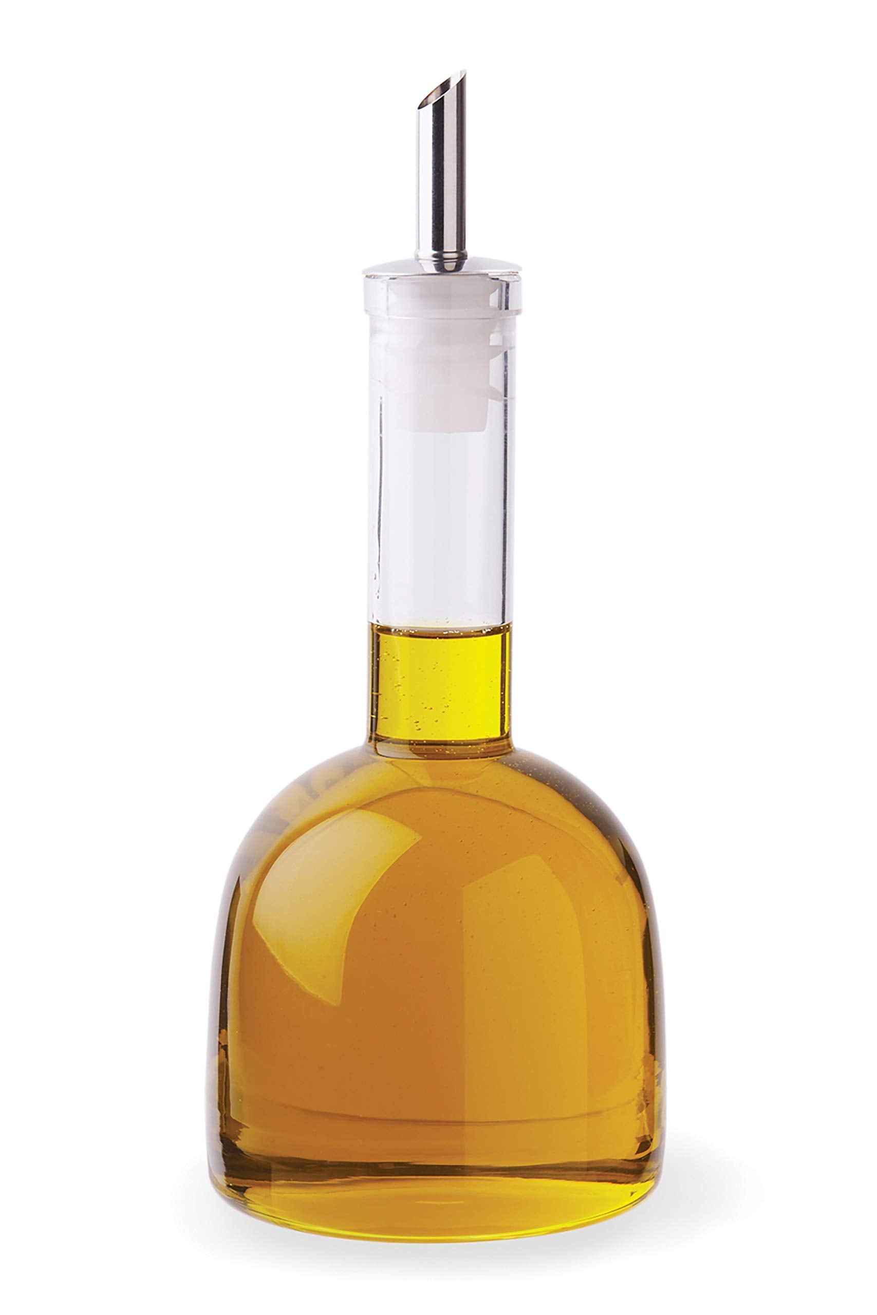 Fox Run Olive Oil and Vinegar Drizzler Bottle, Long Neck, Glass, 7.75 x 3.25