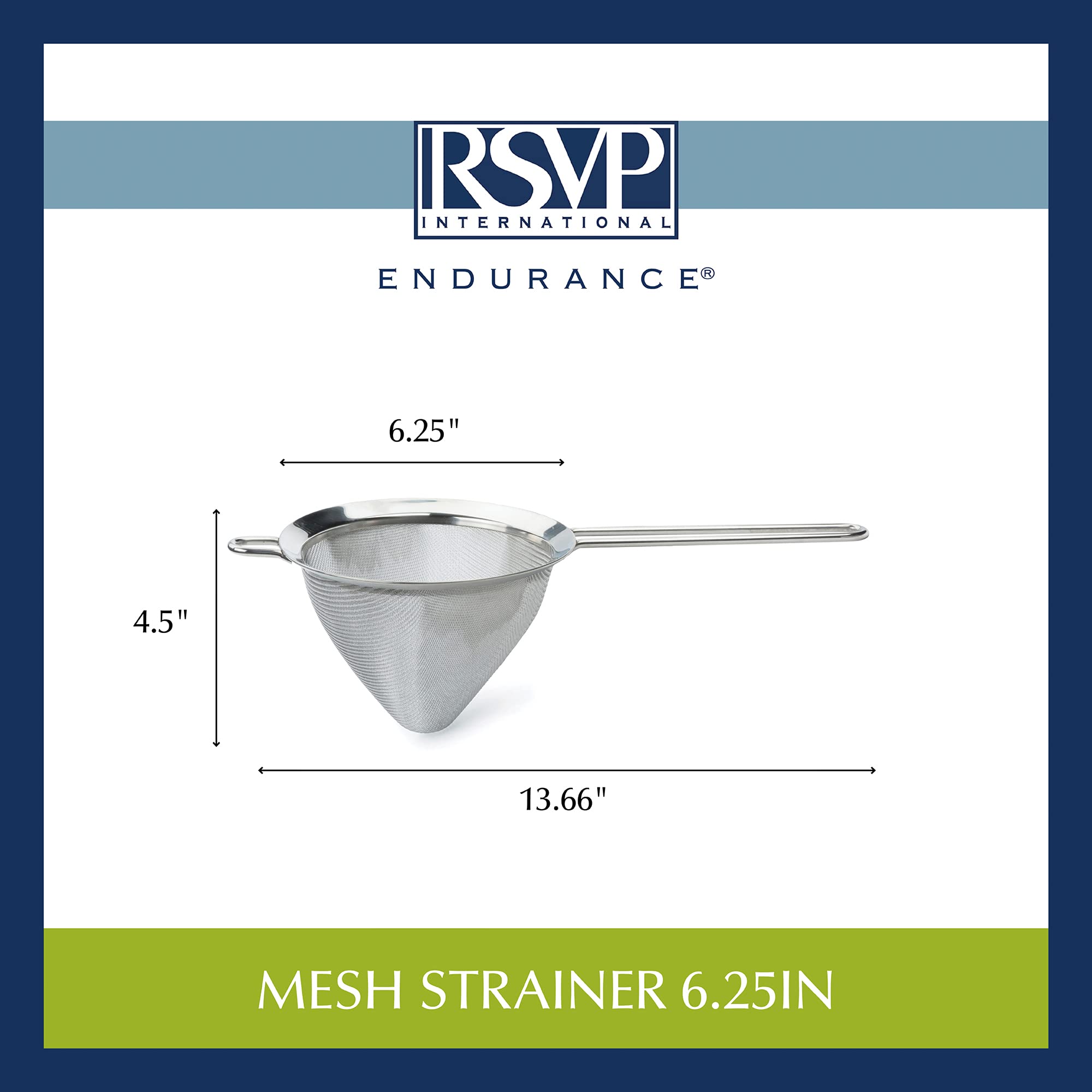 RSVP Intl Mesh Strainer 6.25In