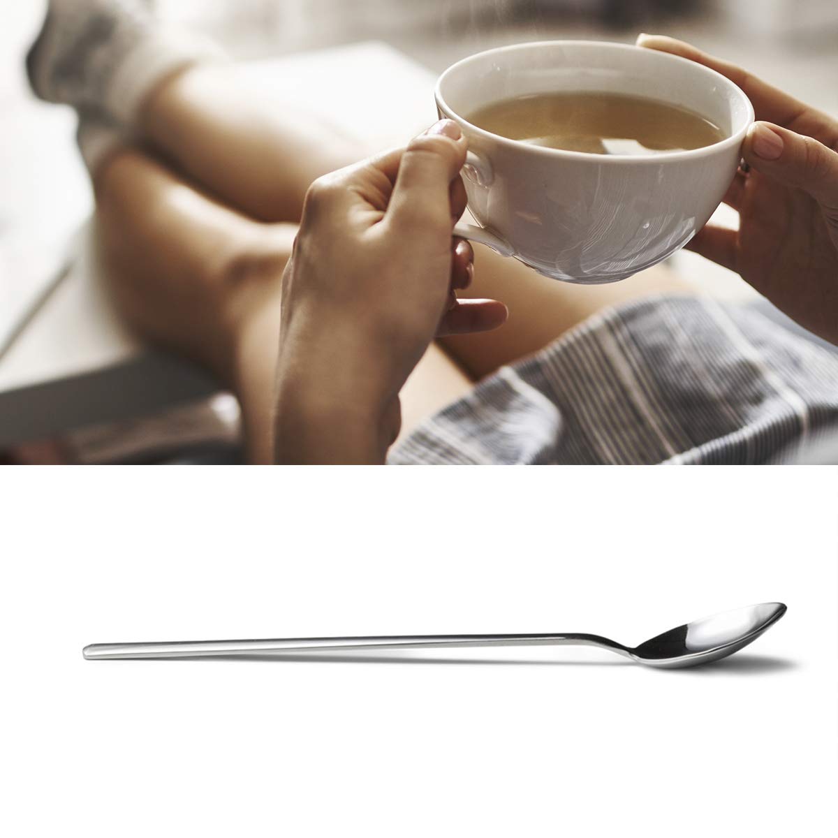 Est Grandma Gifts - Good Morning Grandma Spoon - Funny Grandma Spoon Engraved - Tea Coffee Spoon For Women -Birthday/Christmas G