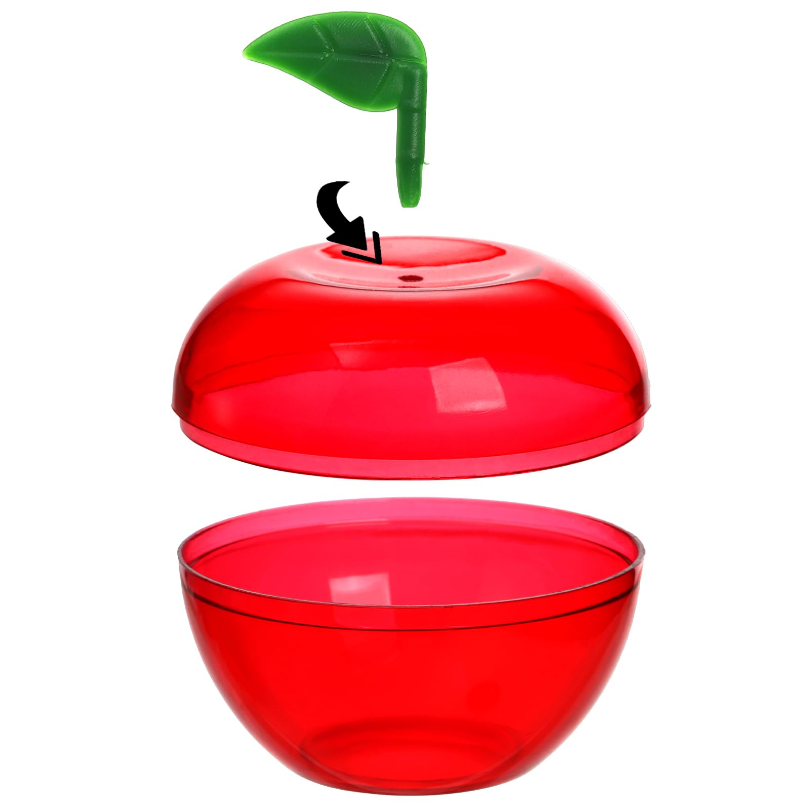 Cididu 50 Pcs Plastic Apple Container, Apple Shaped Mini Candy Boxes, Christmas Apple Container Candy Holder, Candy Jars Apple O