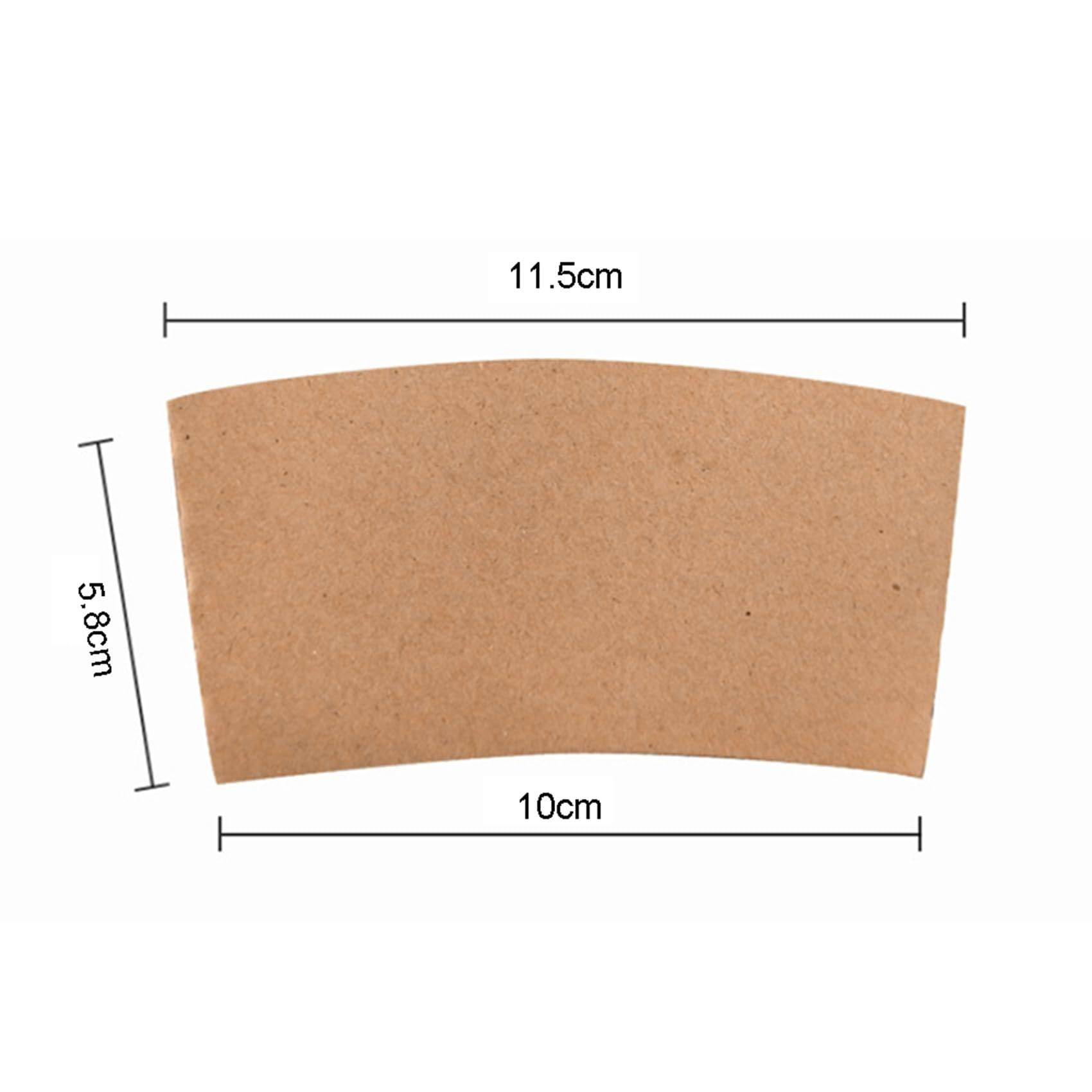 EchoDone 8 oz Disposable Coffee Cup Sleeves for Hot Drinks Paper Corrugated Cup Jackets 200 Count (Without Cups)