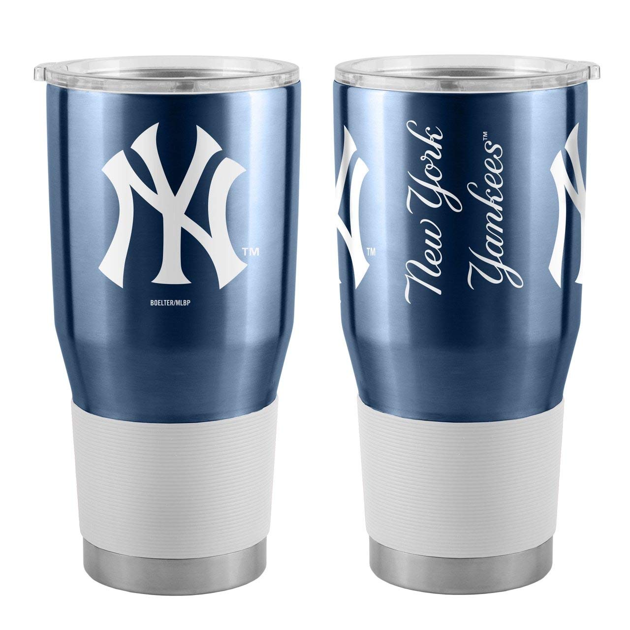 Mlb New York Yankees Boelter 30 Oz. Ultra Stainless Steel Tumbler Mlb New York Yankees, Navy, Small
