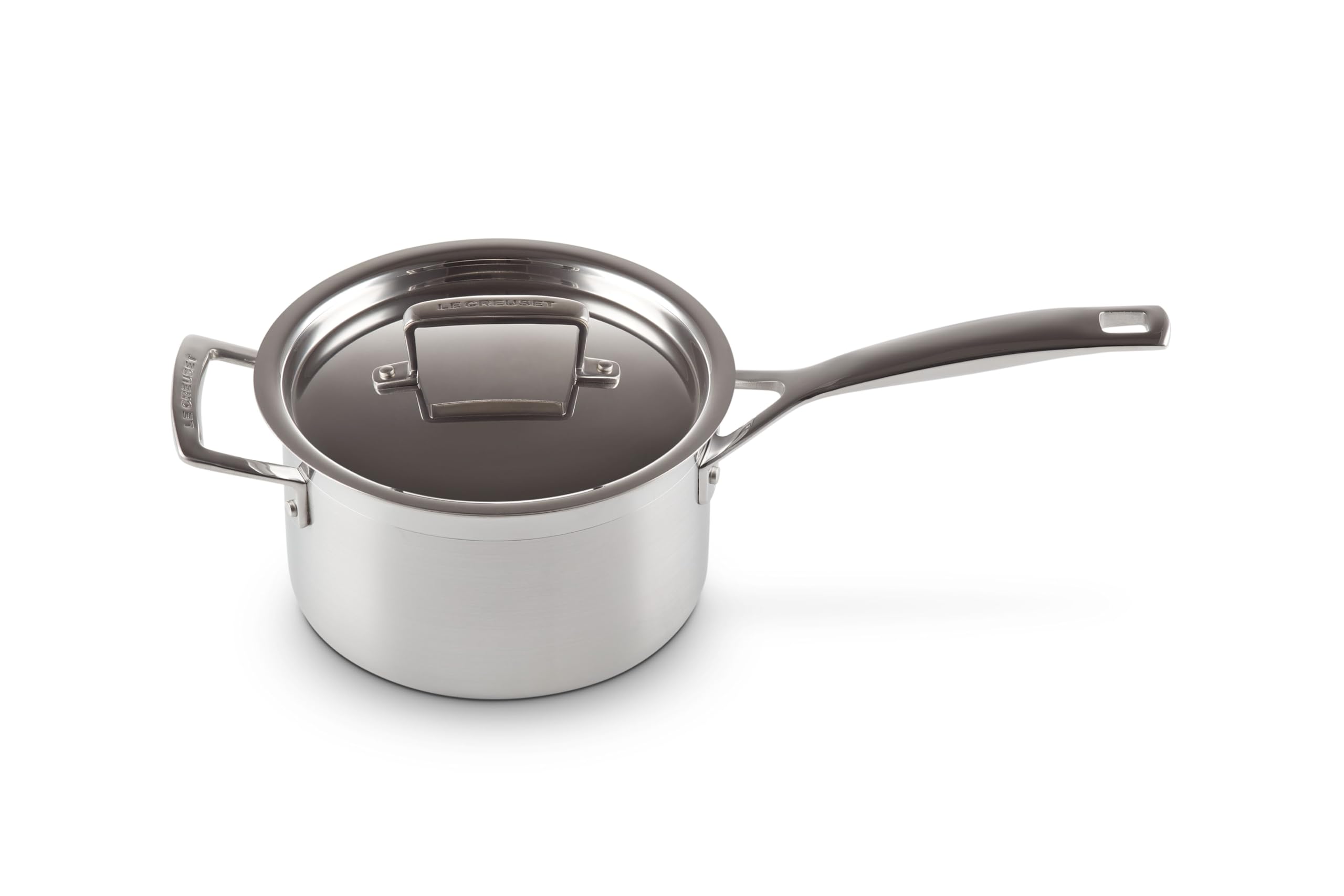 Le Creuset TriPly Stainless Steel 3Quart Covered Saucepan