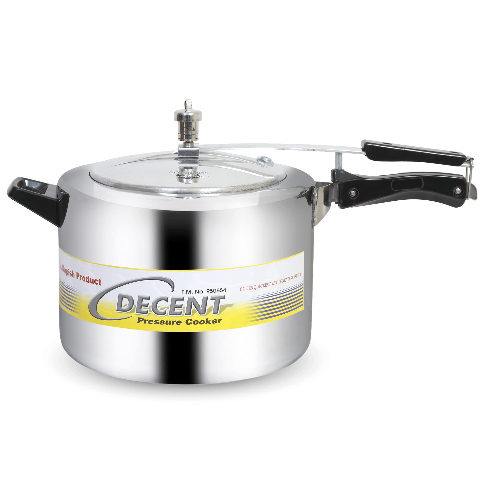 Decent Classic Aluminium 10 L Pressure Cooker (Aluminium) Isi Marked