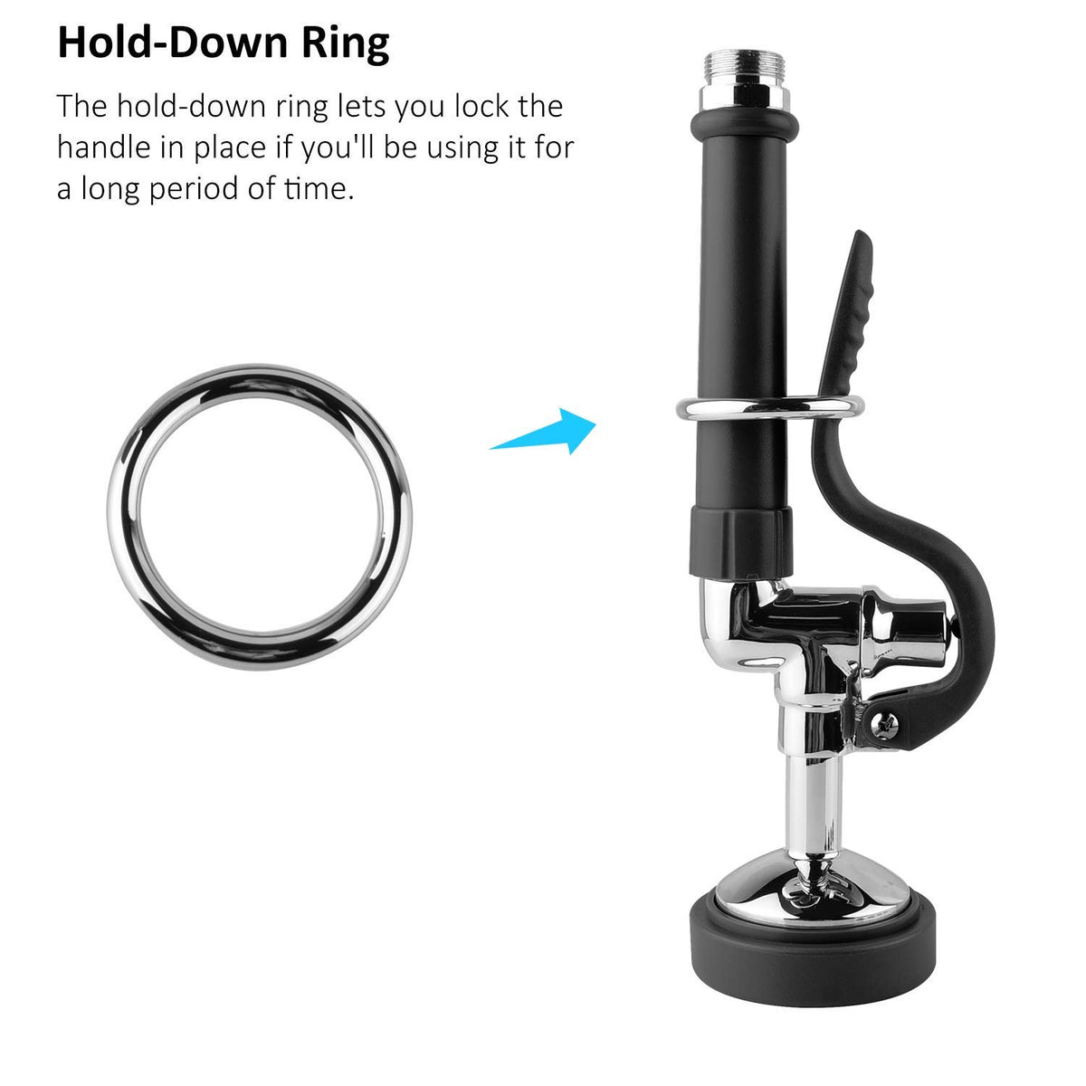 Cwm Pre Rinse Sprayer Commercial Sink Faucet Spray Valve Chrome Finish ...