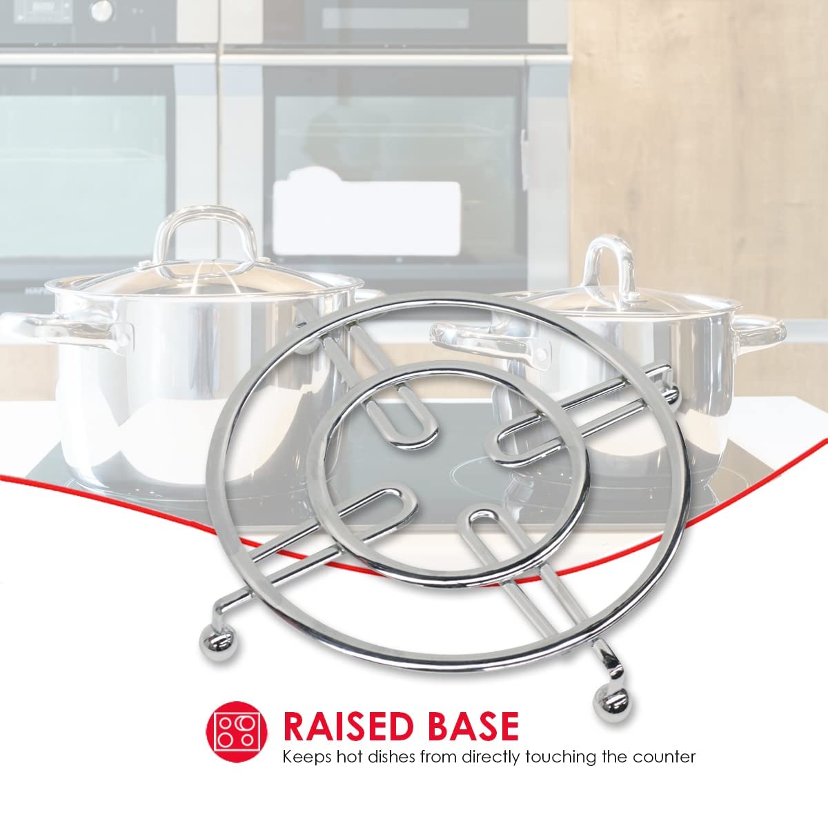 Home Basics Chrome Collection Trivet