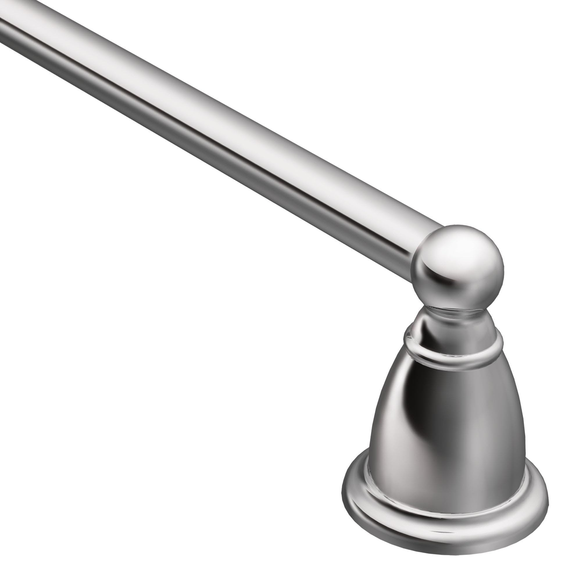 Moen Yb2218Ch Brantford Collection 18-Inch Single Towel Bar, Chrome