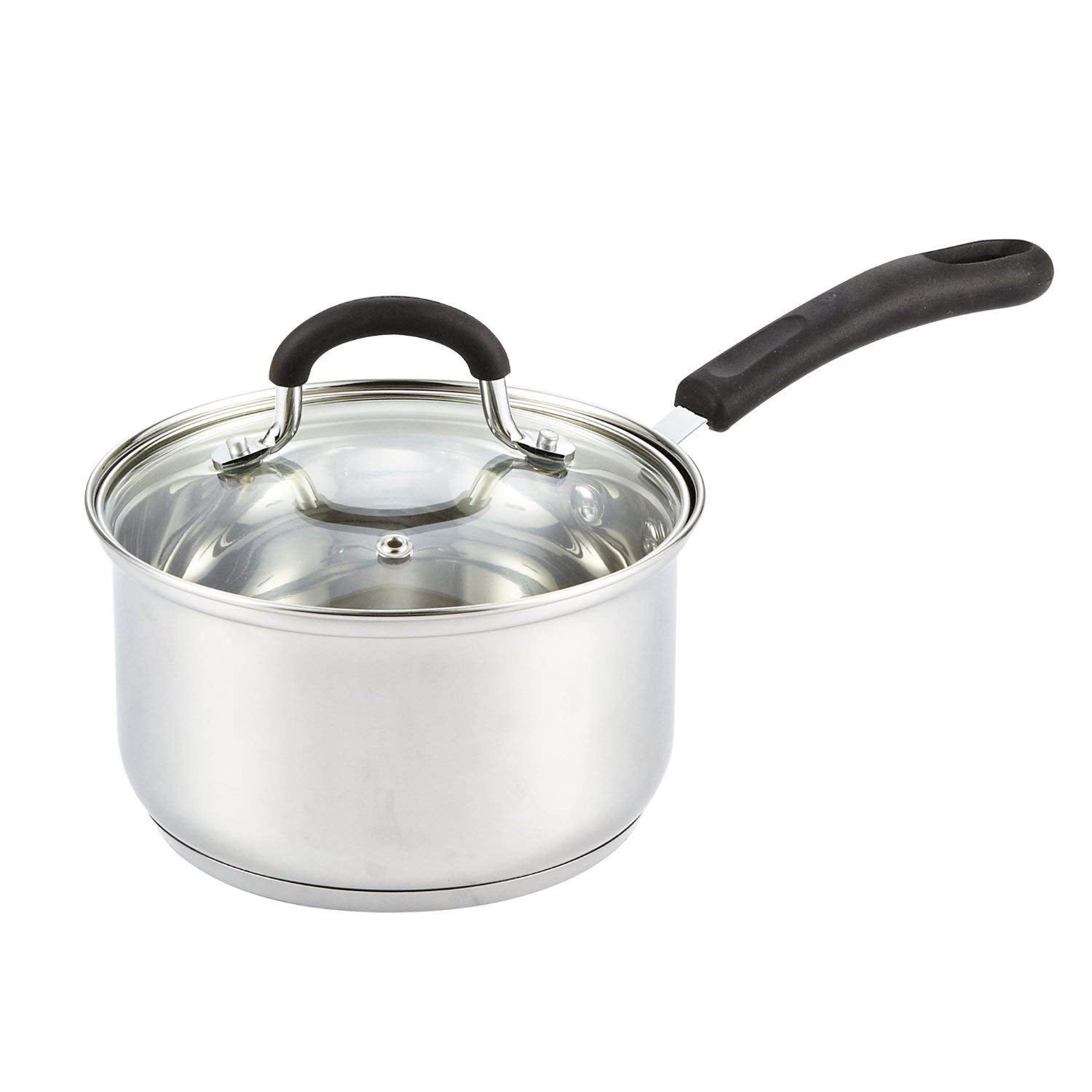 Cook N Home Professional Saucepan, 2Qt, Steel