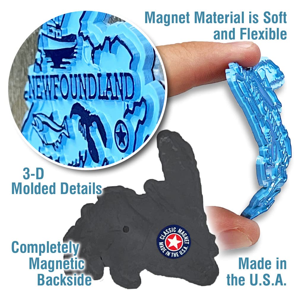Newfoundland Province Magnet By Classic Magnets, Collectible Souvenirs Made In The Usa