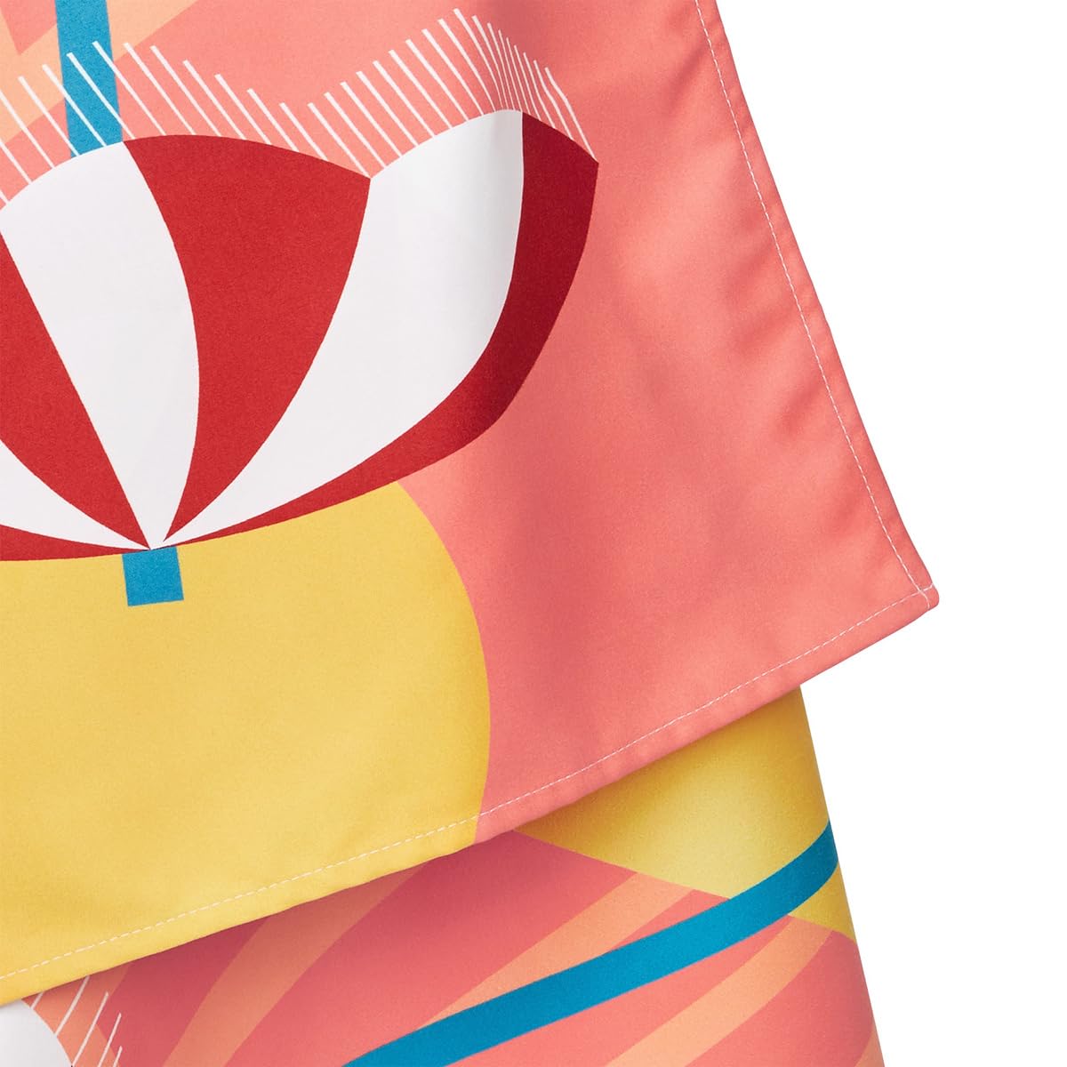 Dock & Bay Beach Towel - Quick Dry, Sand Free - Compact, Lightweight - 100% Recycled - Includes Bag - Pool Party Vibes - Extra L