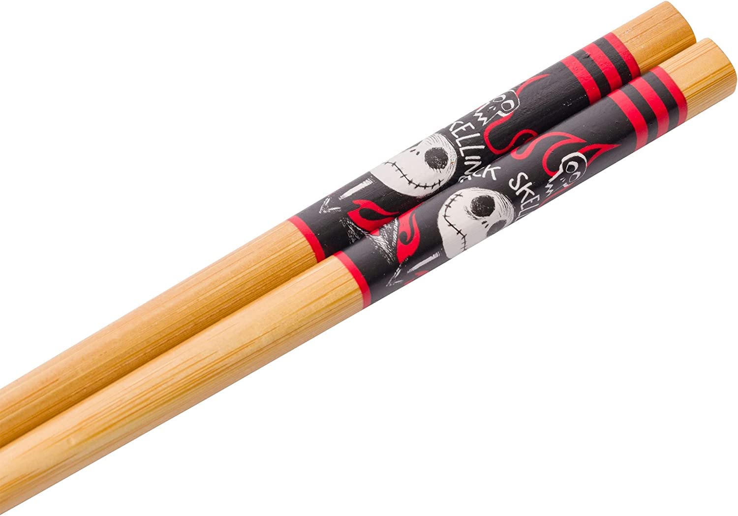 Silver Buffalo Disney Nightmare Before Christmas Jack Skellington Ceramic Ramen Noodle Rice Bowl with Chopsticks  Microwave Safe  20 Ounces