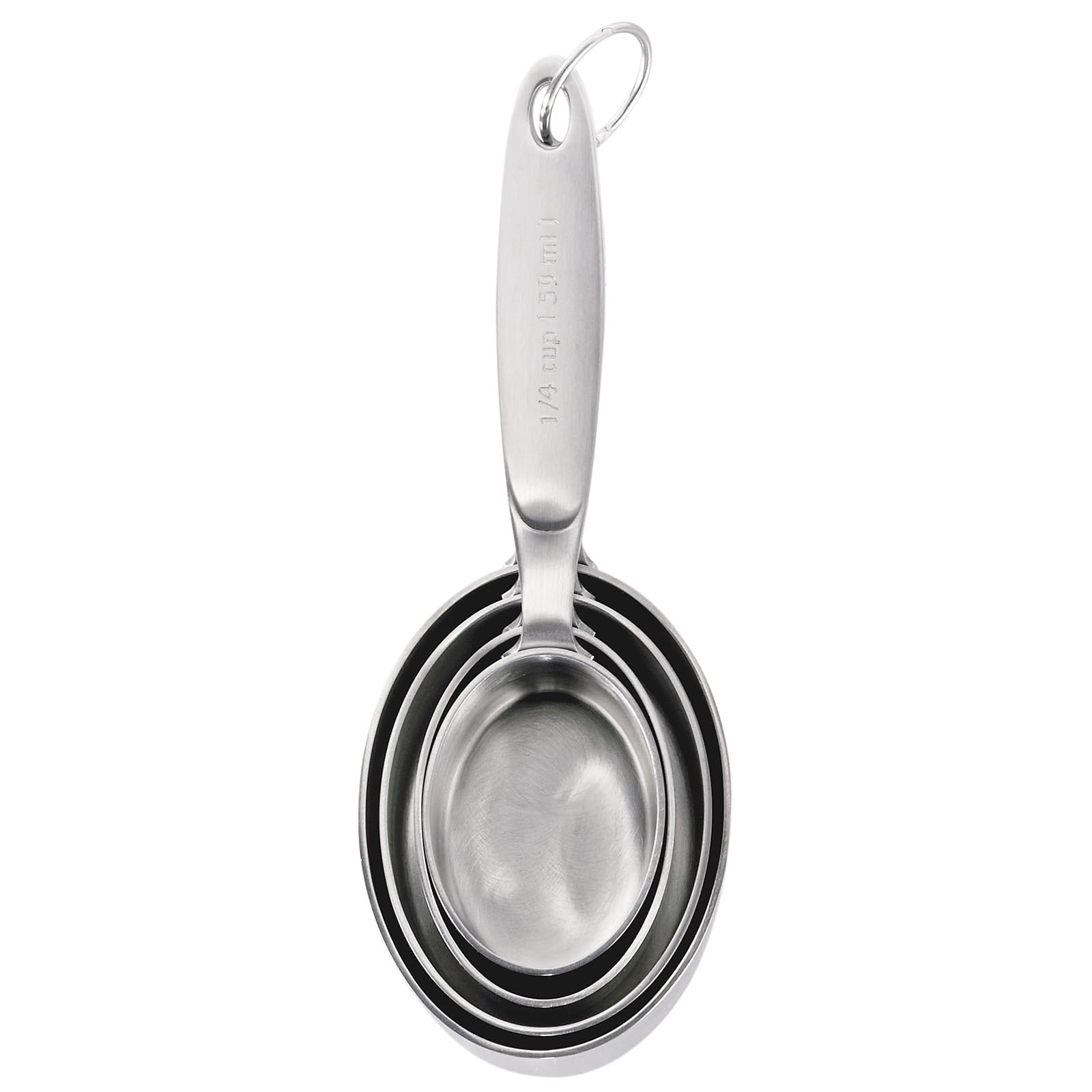 Cuisipro Stainless Steel Measuring Cup Set - Model 747141 - Silver Finish
