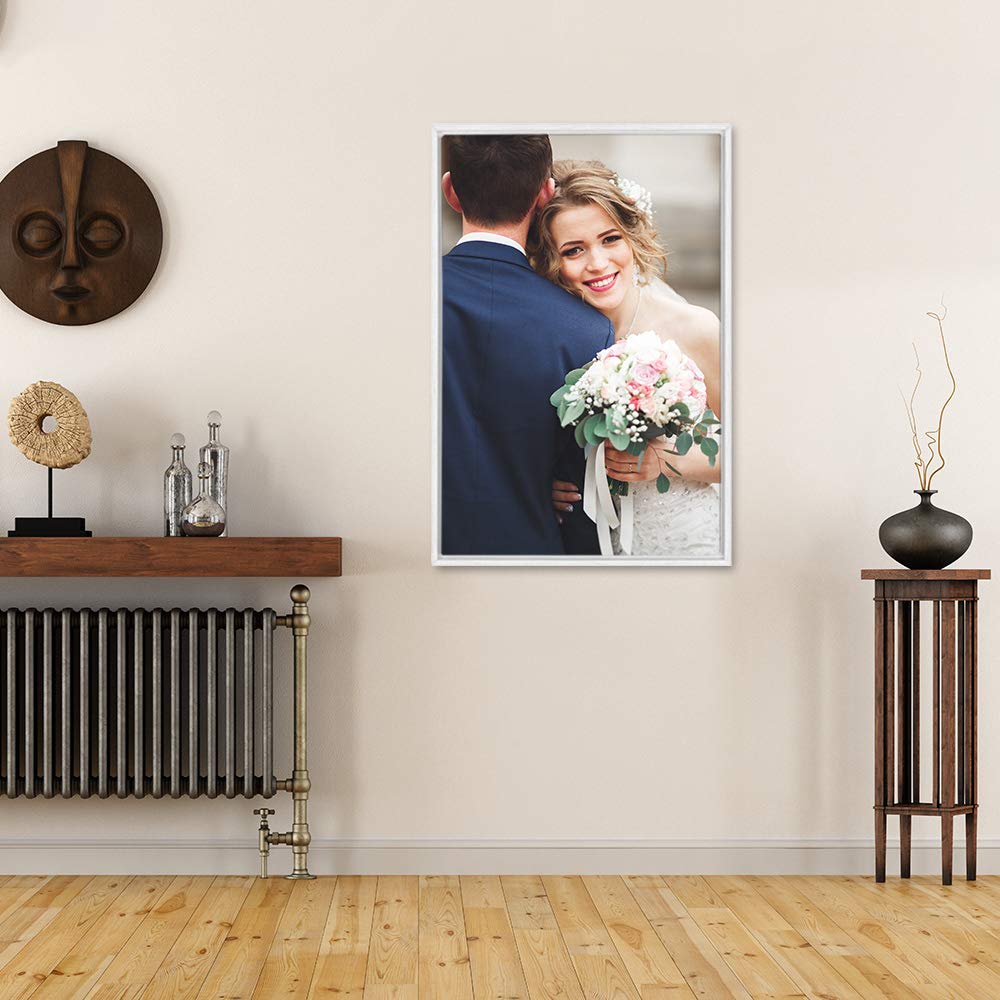 Wall26 Framed Custom Canvas Wall Art For Living Room, Bedroom Canvas Prints For Home Decoration Ready To Hang - 24''X36'', White