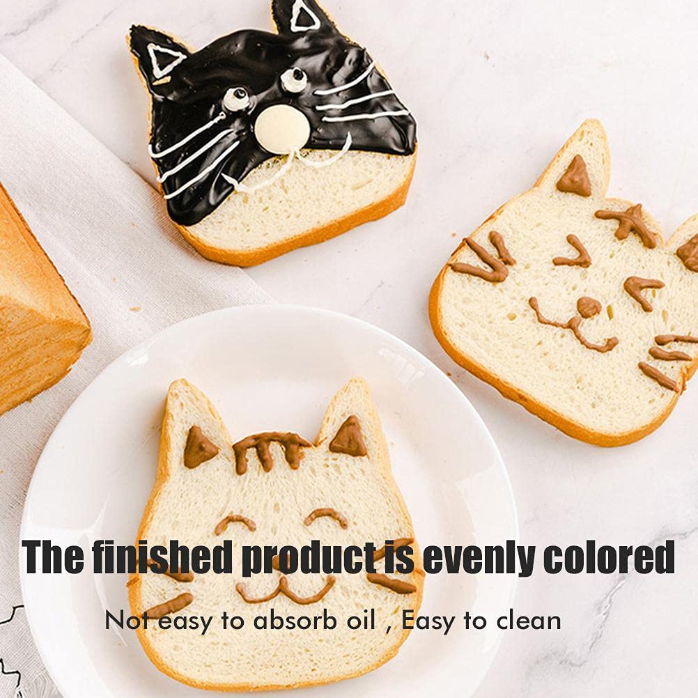 Aqur2020 Toast, Cute Cat Shaped Bread Non Stick Loaf Pan Baking Tools Accessories Cookie Cutters Dishwasher (Small)