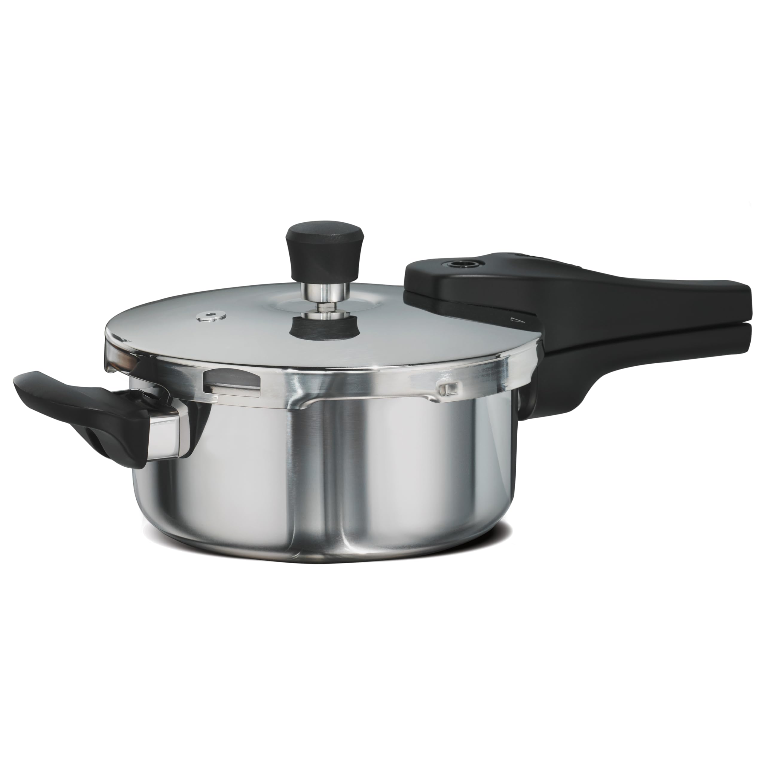 Tramontina Aeion+ 2.5 Litres Triply Pressure Pan | Outer Lid | Healthy Stainless Steel Cooker | Pfas, Pfoa, Ptfe Free | 4-Layer 
