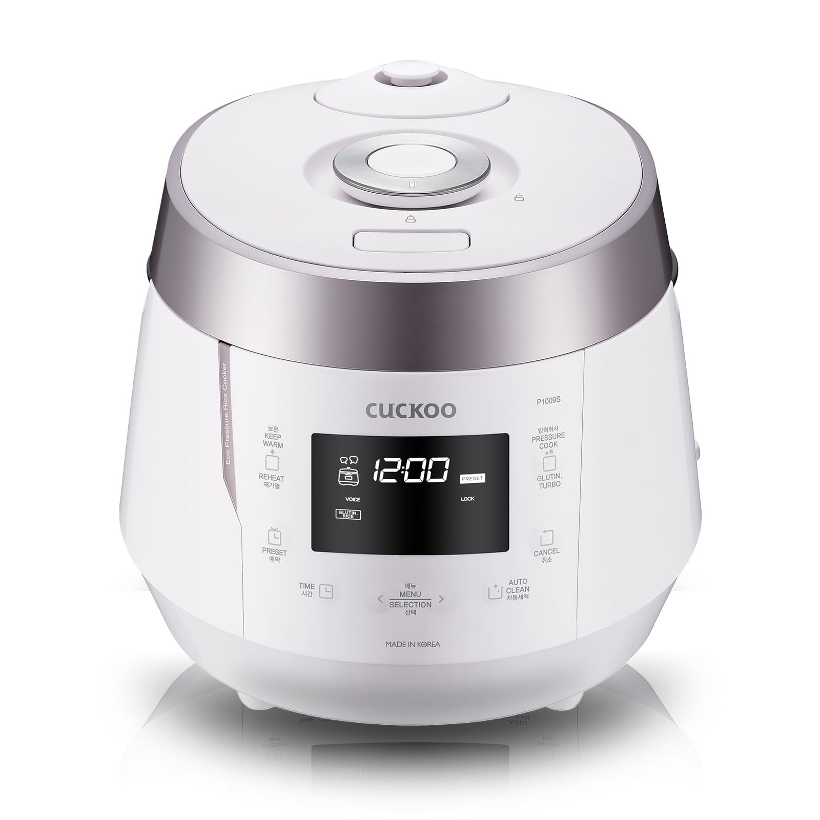 Cuckoo Heating Pressure Cooker & Warmer - 12 Built-In Programs, Glutinous (White), Mixed, Brown, Gaba Rice, And More, 10 Cups