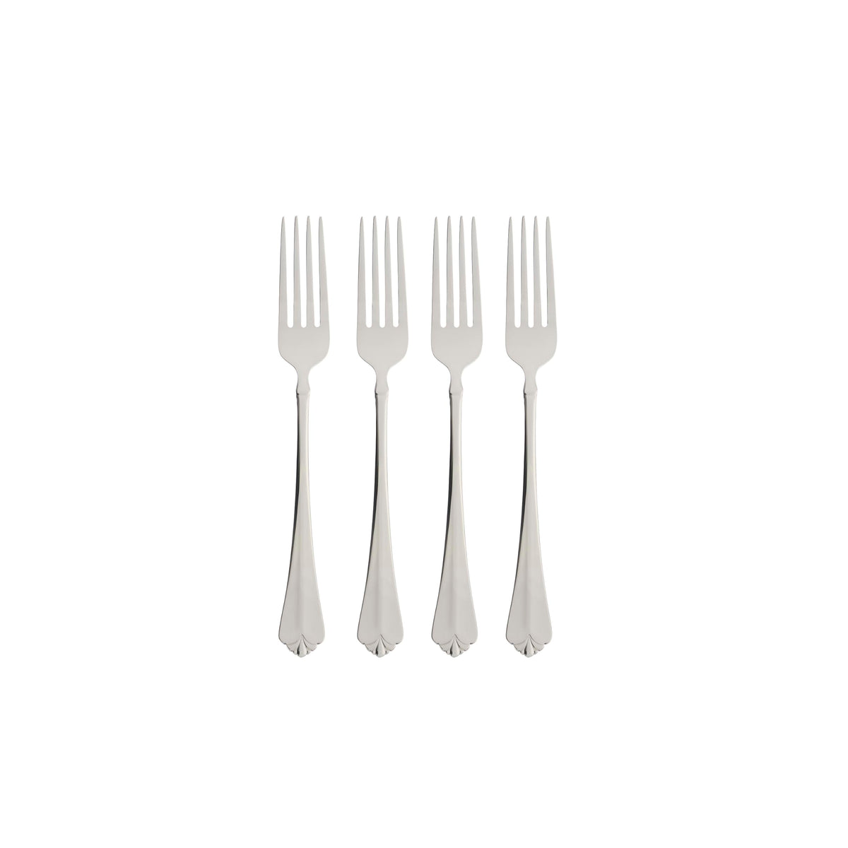 Oneida Juilliard Fine Flatware Dinner Forks, 0.45 Lb, Metallic