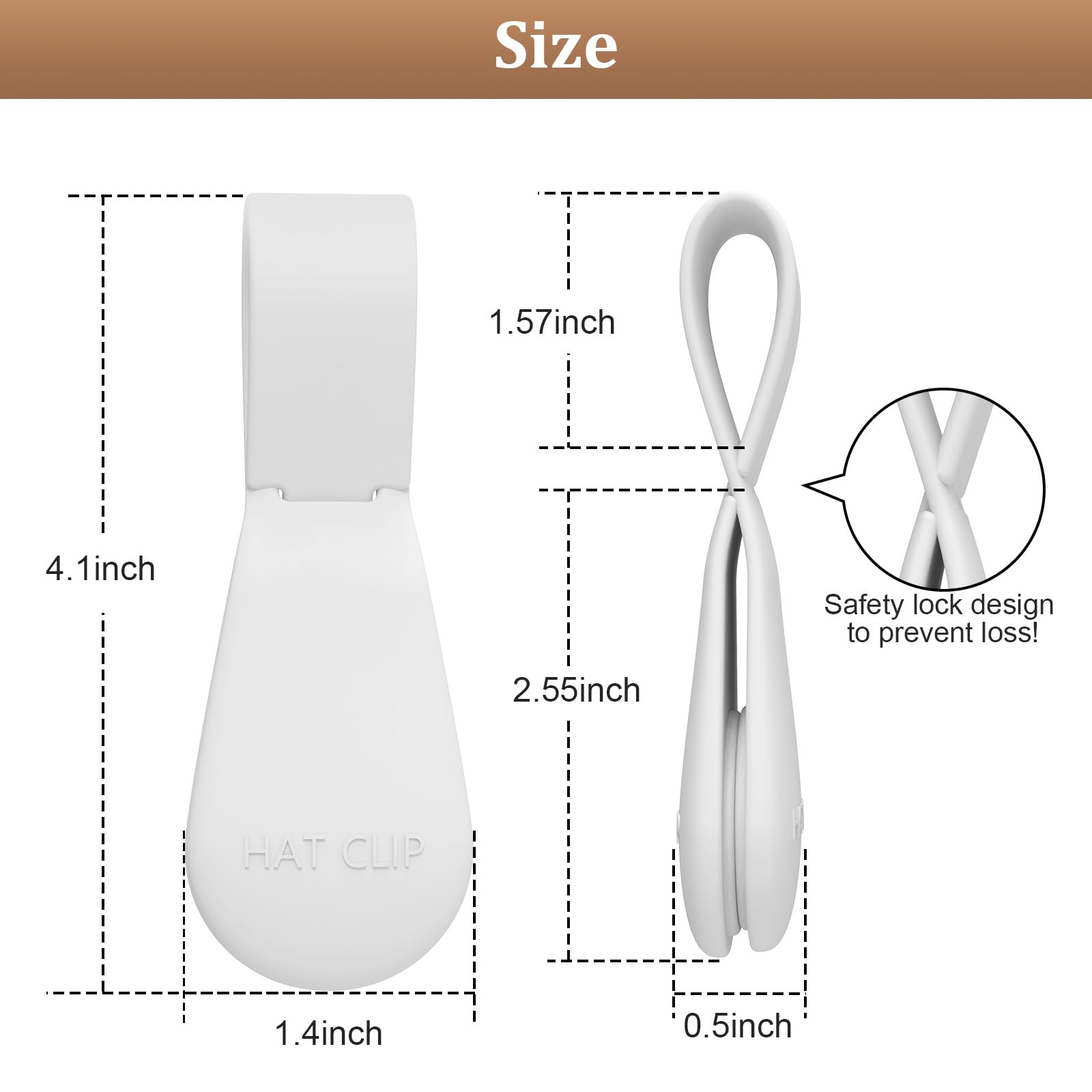 Fikoksol Magnetic Hat Clip For Travel On Bag, 1Pcs Light Gray Silicone Hat Clip Magnet Hat Holder Hat Hook For Bag Tote Luggage,
