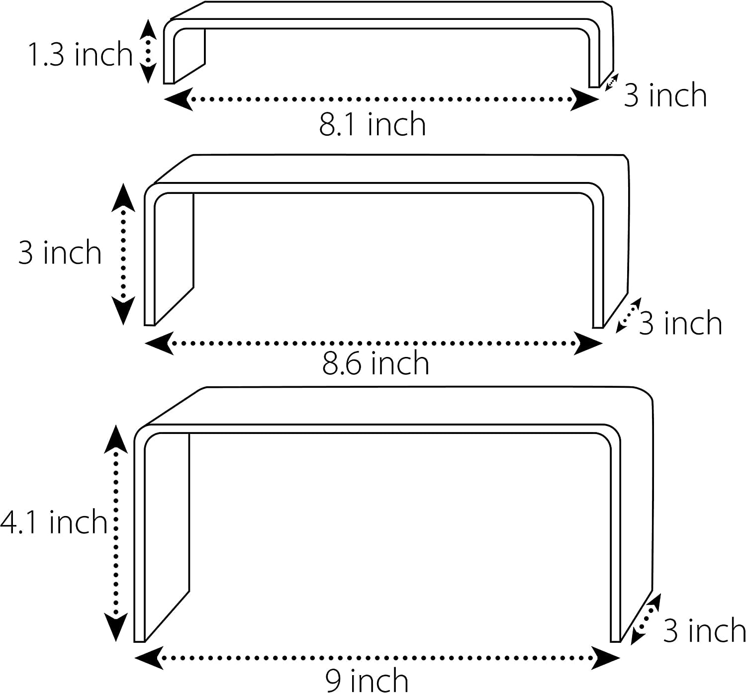 Bigimall Acrylic Display Riser 5Mm Stand For Shop