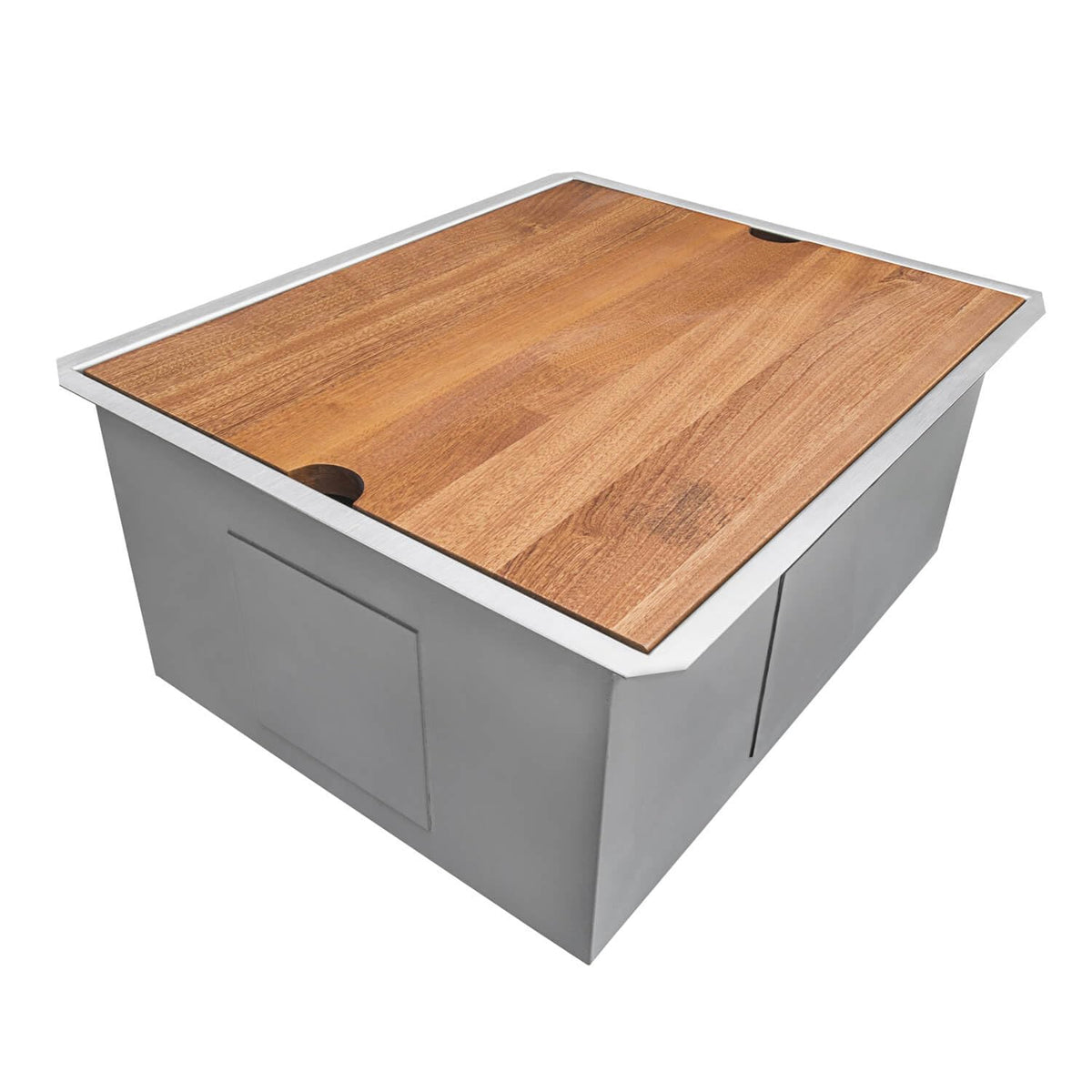 Ruvati 21-Inch Workstation Bar Prep Undermount 16 Gauge Ledge Kitchen Sink Stainless Steel Single Bowl - Rvh8307