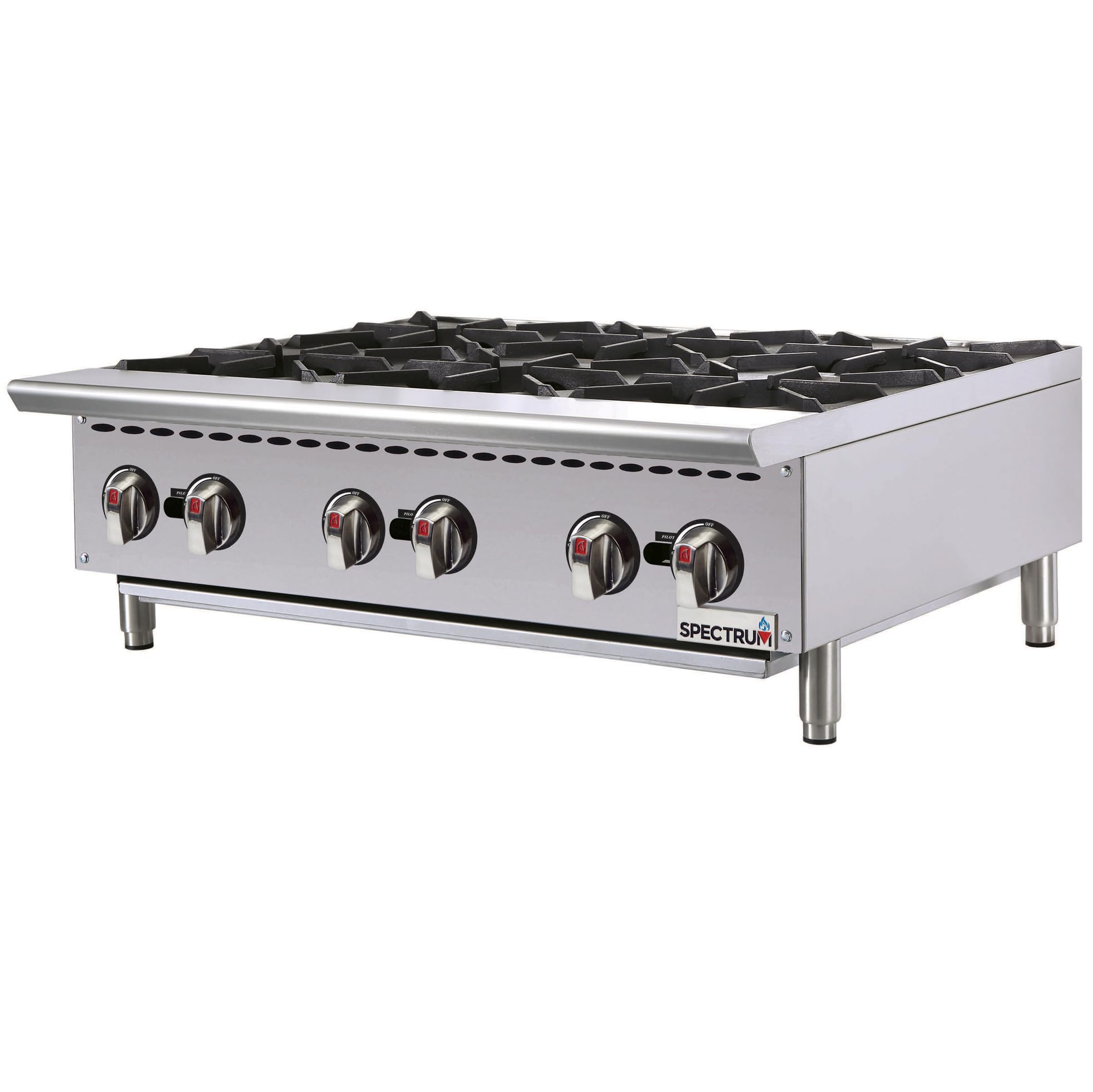 Winco Countertop Natural Gas Hot Plate,6 Burner