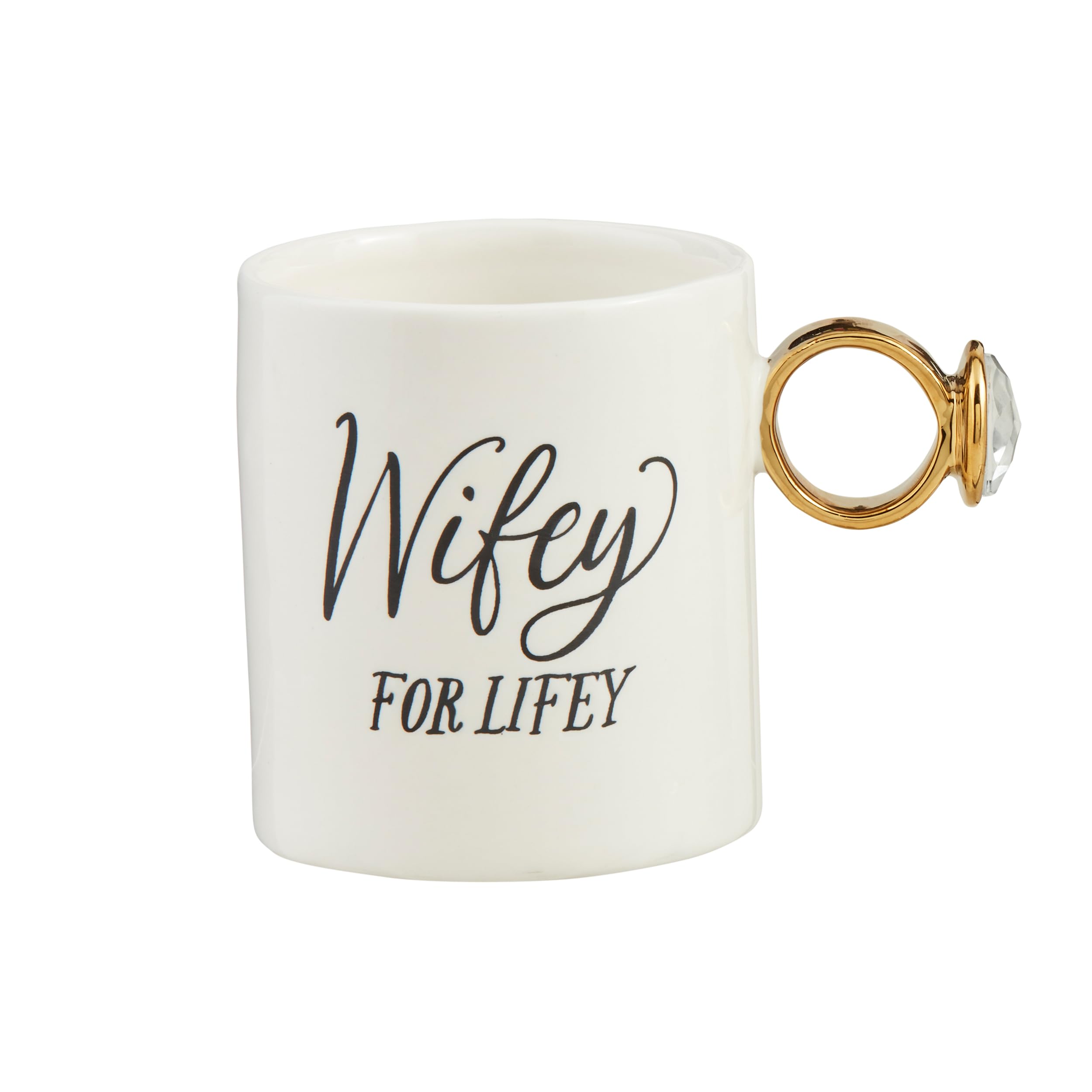 Mud Pie Wifey Ring Mug; 17 oz