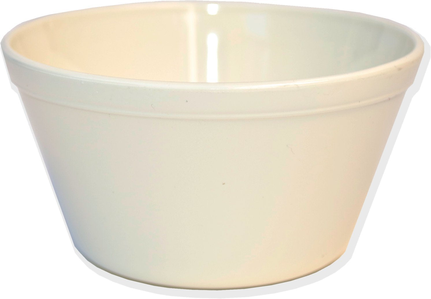 Carlisle Foodservice Products Reusable Plastic Bowl Bouillon Cup, Soup Bowl For Home And Restaurant, Melamine, 8.4 Ounces, White