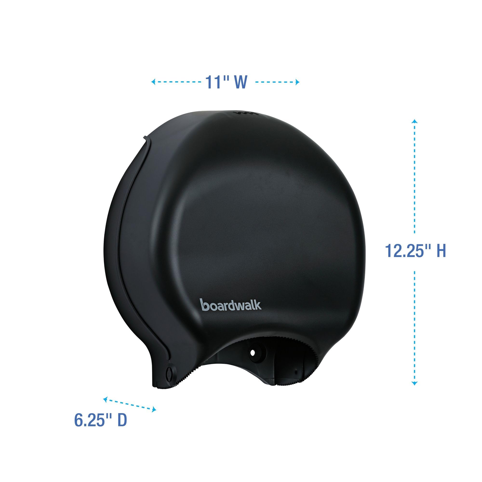 Boardwalk R2000Bkbw 11 In. X 6.25 In. X 12.25 In. Single Jumbo Toilet Tissue Dispenser - Black