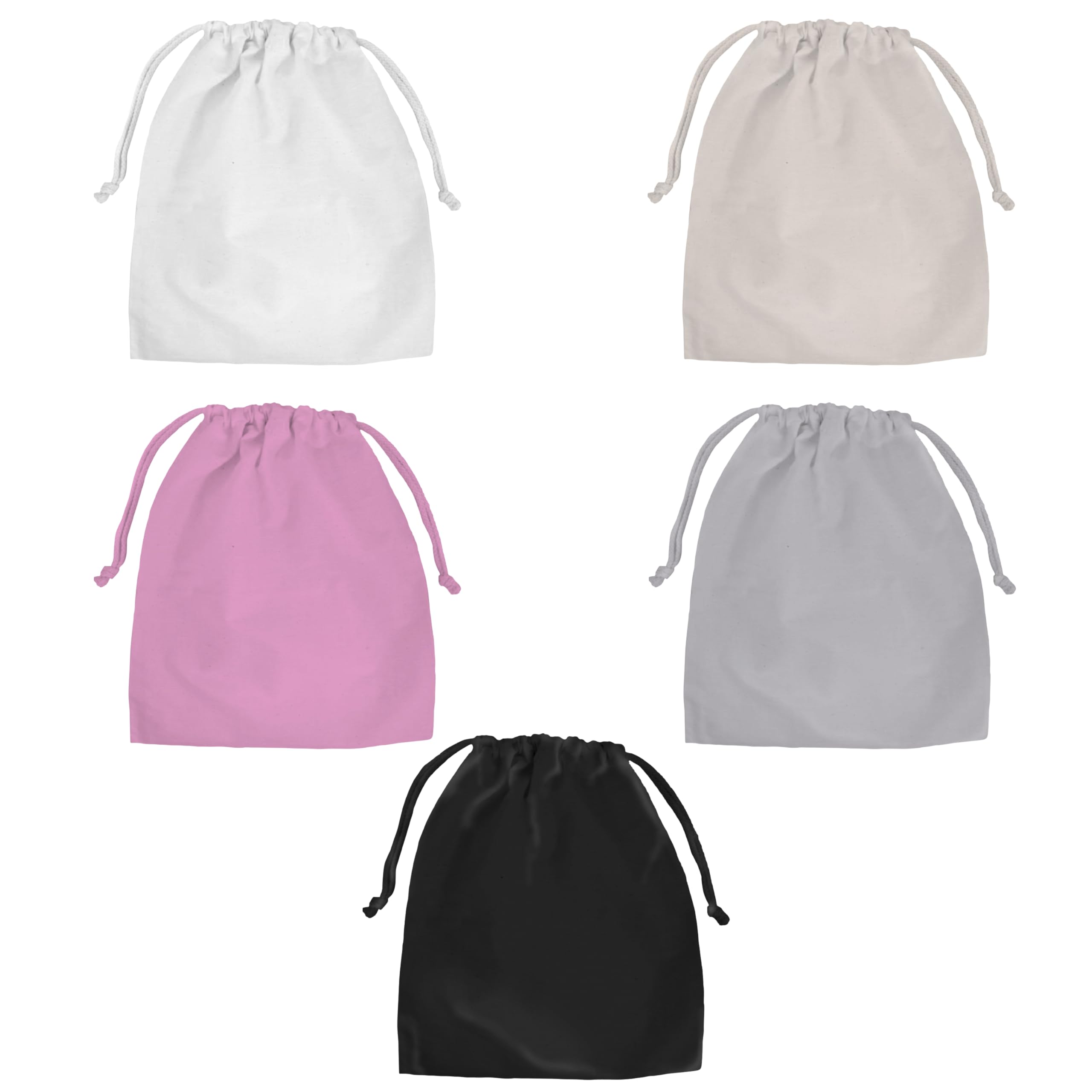 Five Star Napkins Cotton Drawstring Bag, Cotton Pouches, For Storage, Travel, Gym, Sports, Multipurpose 8    X 6   , Reusable An