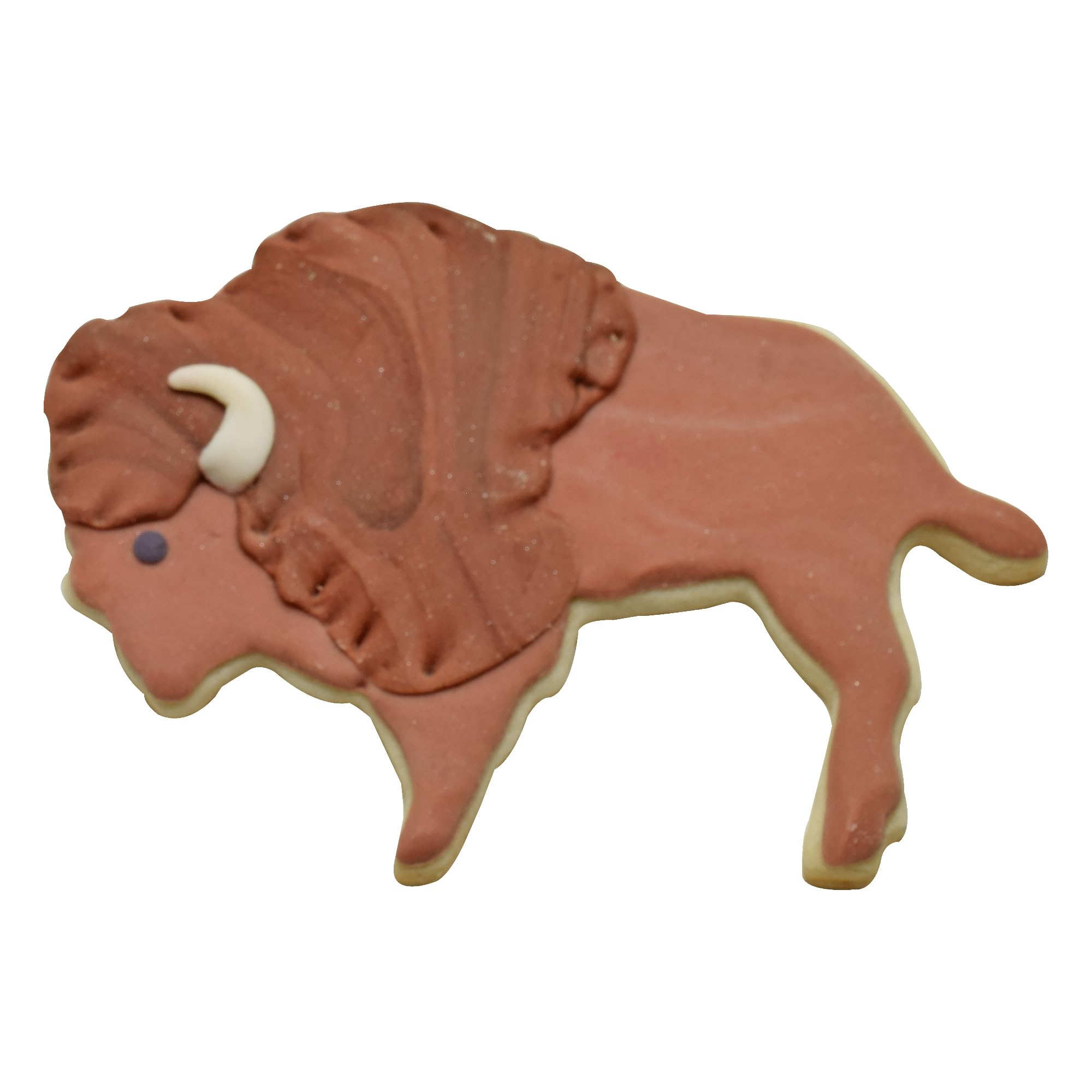 R&M Buffalo 4'' Cookie Cutter Brown With Brightly Colored, Durable, Baked-On Polyresin Finish