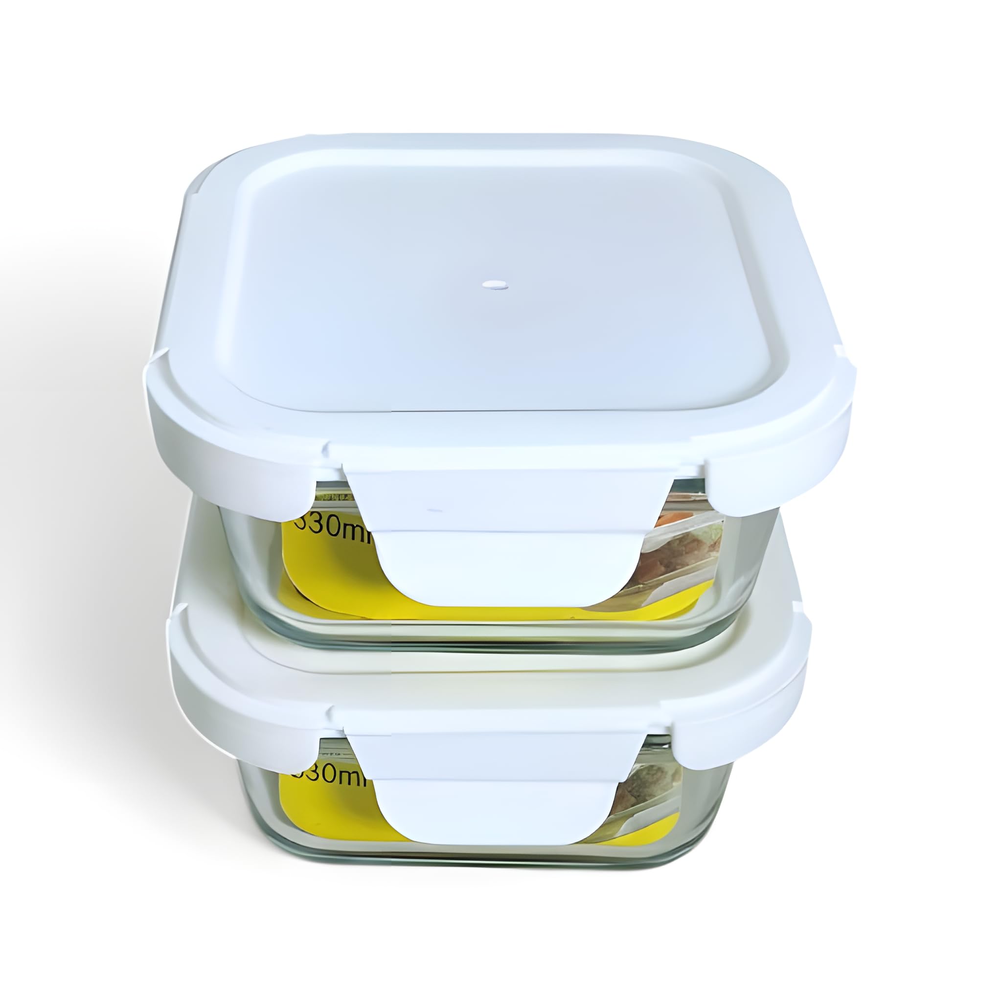 Lemon Tree 330 Ml Borosilicate Glass Container With Airtight Lid || Meal Prep Glass Kitchen Food Storage Containers || LeakProo