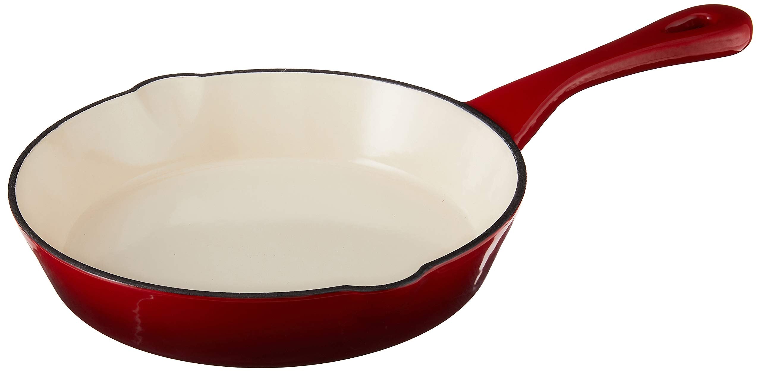 Crock-Pot 8-Inch Enameled Cast Iron Skillet, Scarlet Red, Model 111974.01
